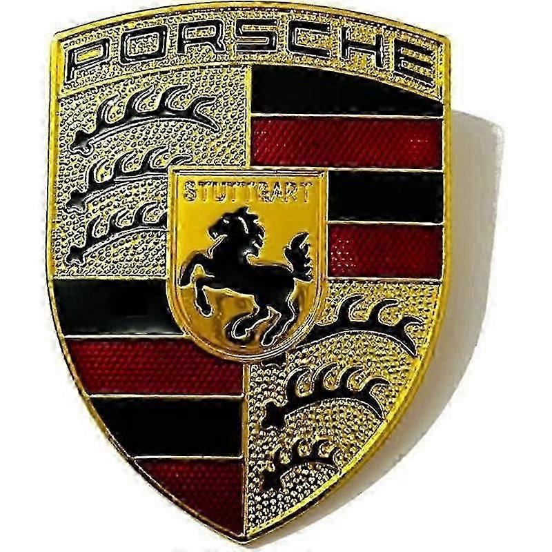 Emblem Abzeichen Logo Porsche Auto Motorhaube Metall 25-26er