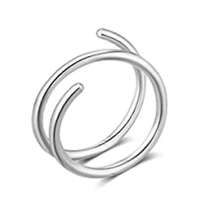 Ανοξείδωτο χάλυβα διπλά δαχτυλίδια μύτης ενιαία διάτρητα σπειροειδή δαχτυλίδια μύτης κοσμήματα Α