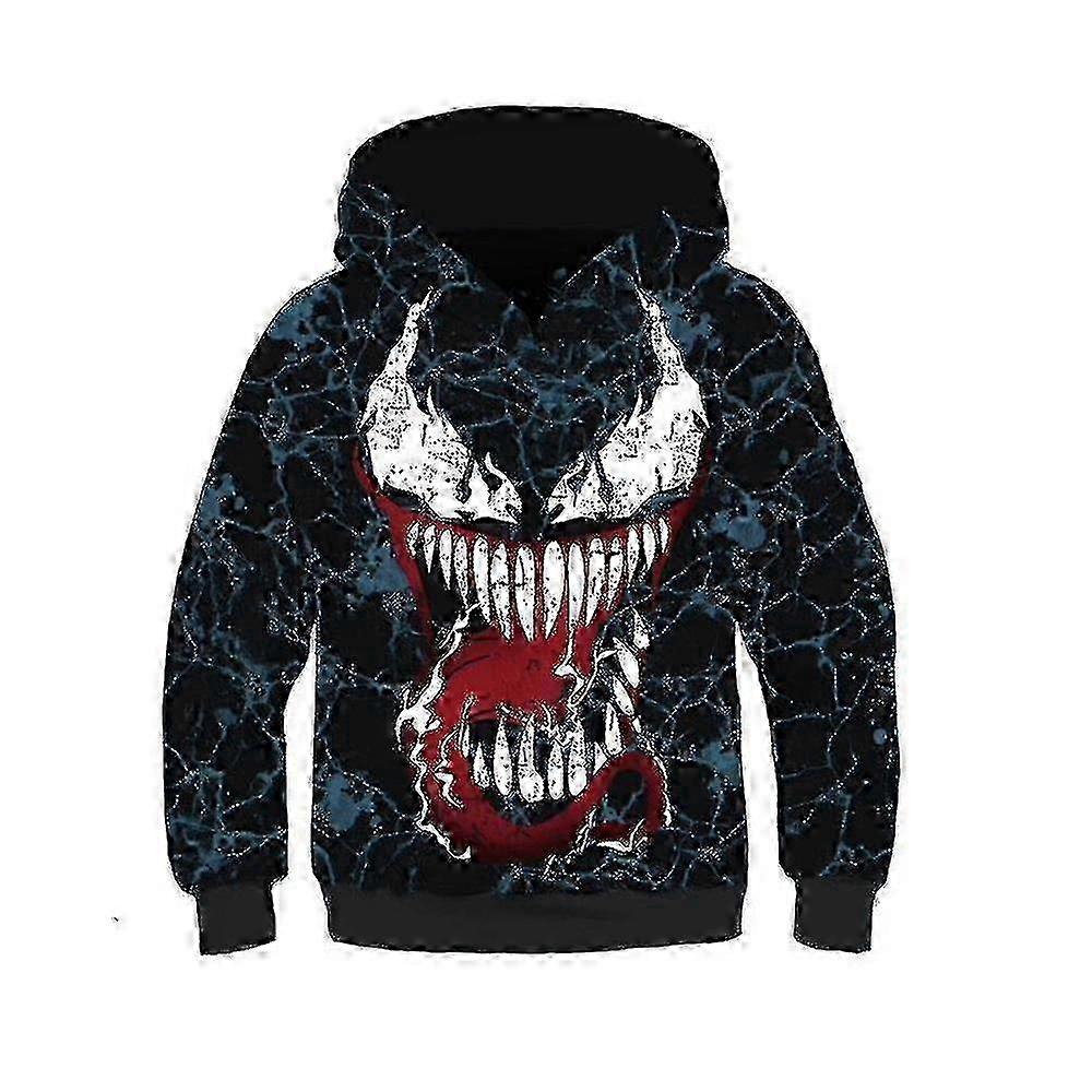 Spider-man: Into The Spider-verse Kids Casual Hoodies Coat Gwen Venom Pullover Sweatshirt Cosplay Jacket Boys Girls Hooded Tops