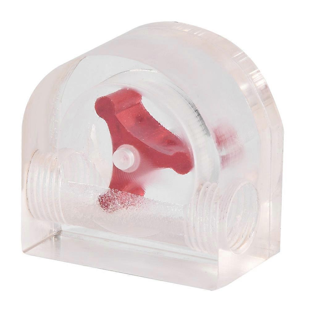 3 Impeller Flow Meter Indicator for PC Water Cooling System G1/4 Thread Semicircle 2 Ways