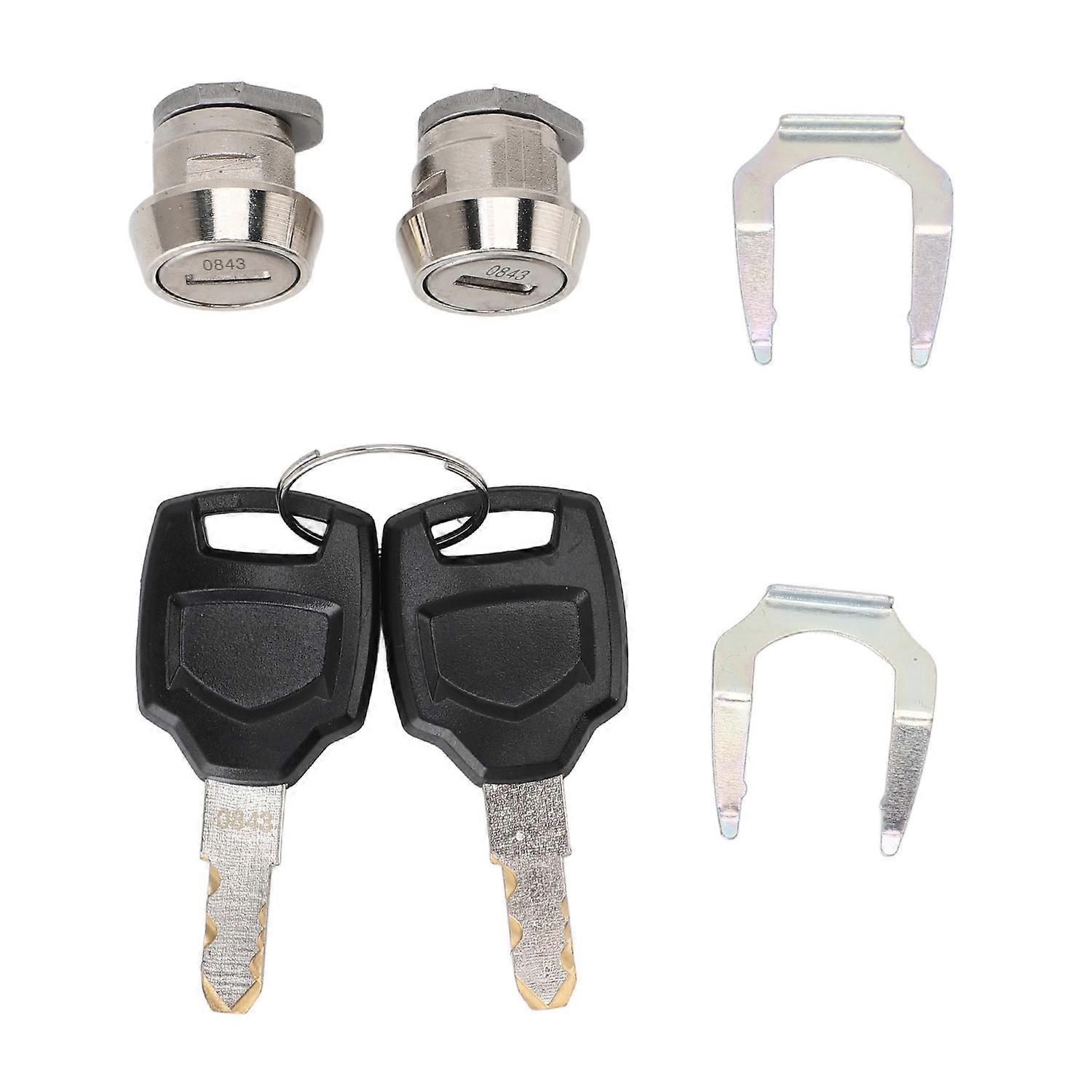 Motorcycle Top Box Lock Cylinder Core Plug and Keys for 25L 32L 36L 40L 45L 50L 55L 60L 65L 80L 85L 