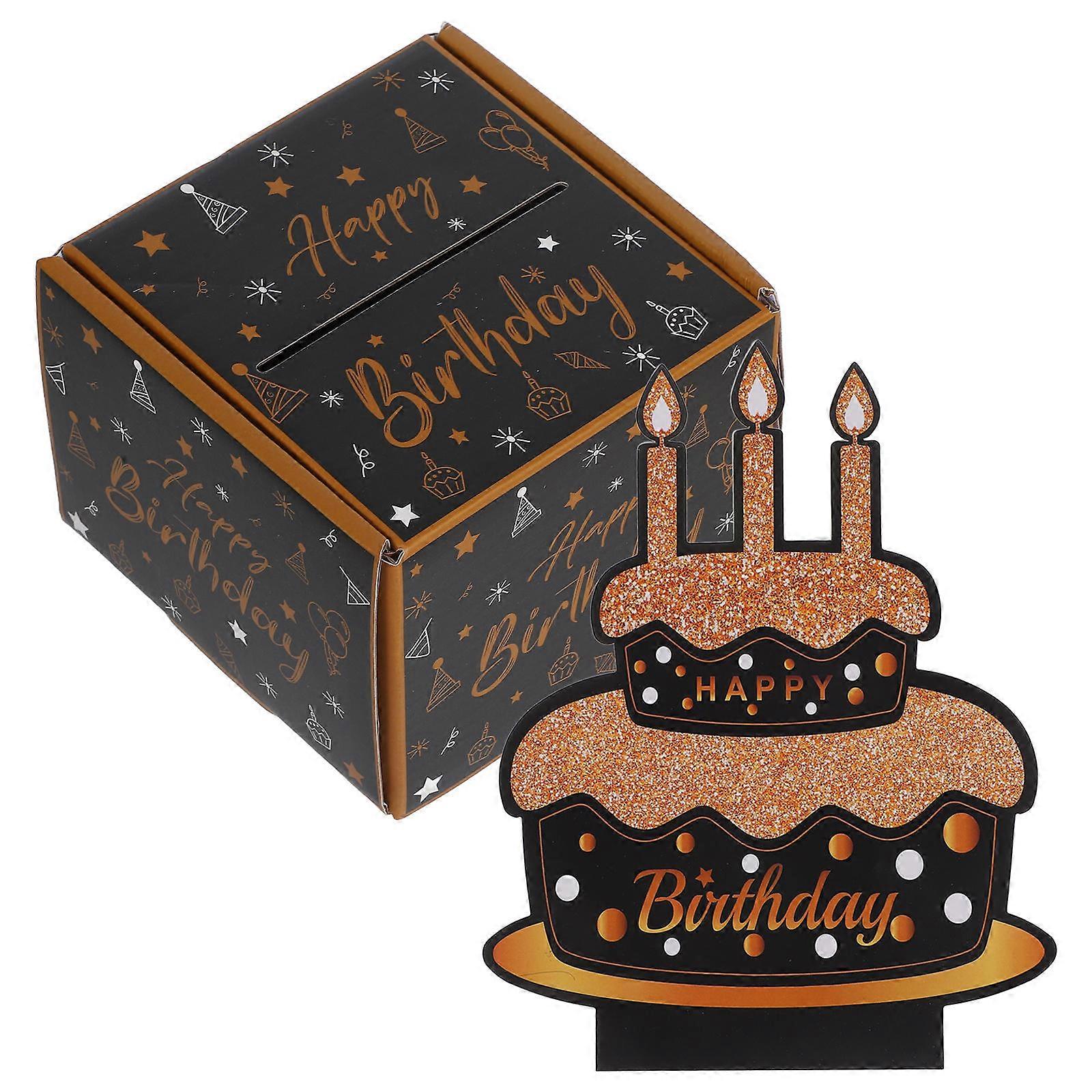 Paper Money Cake Box Gift Case for Cash Pull Out Events