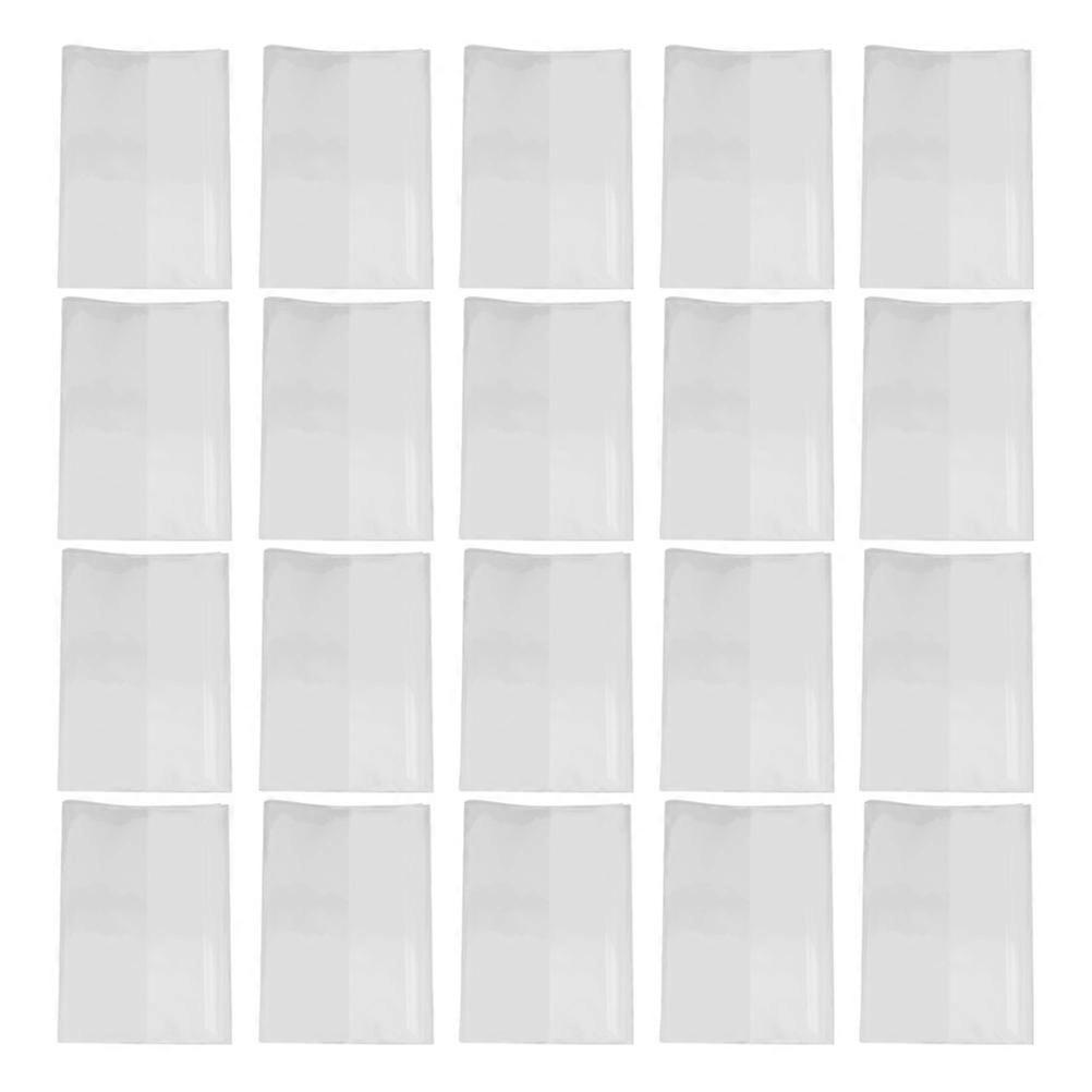 Clear Book Sleeve Protector for Notebooks 20Pcs Transparent Plastic Covers