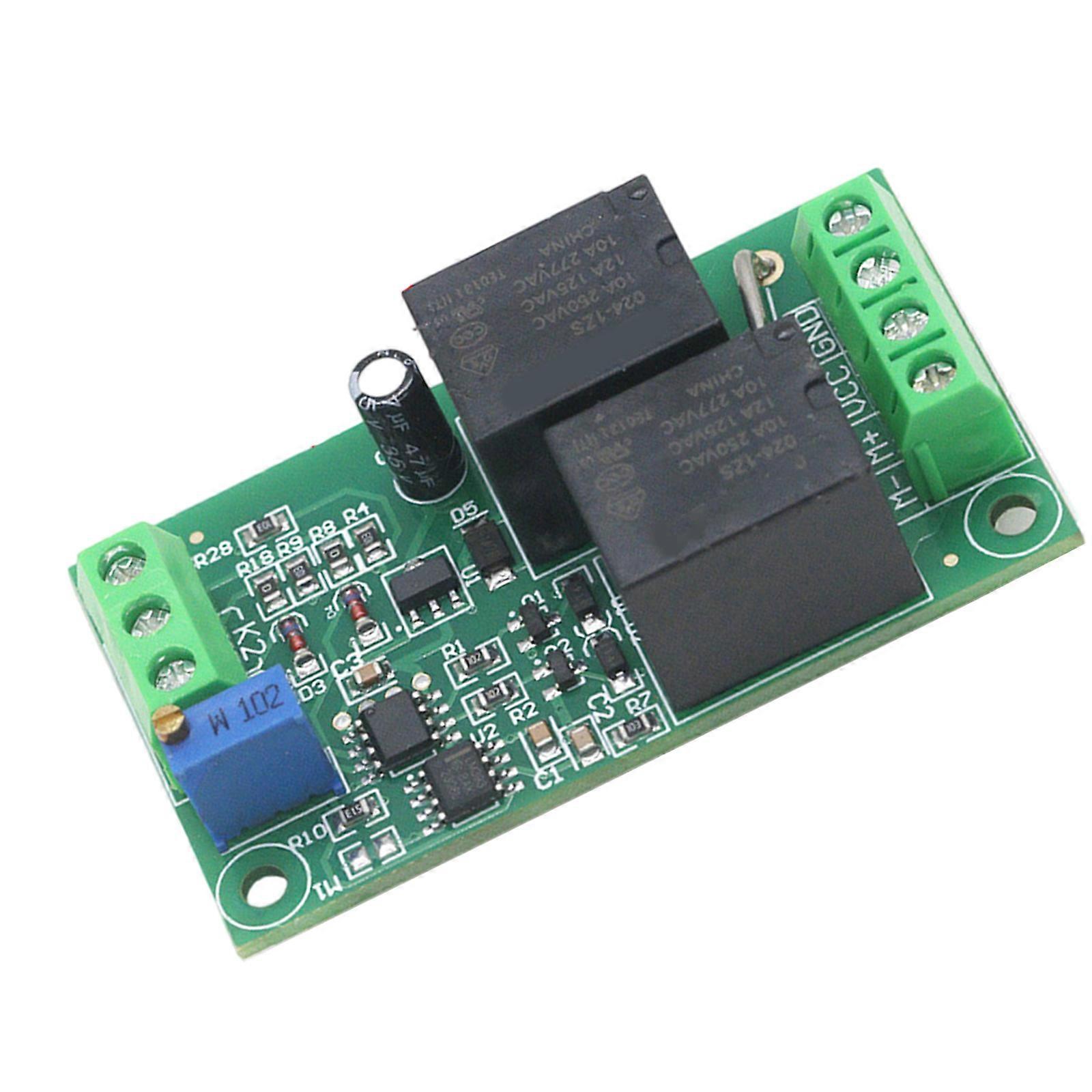 DC24V Reversible Motor Driver Control Board Adjustable Current Double Protections Mechanism for Electronic Enthusiasts Multicolor