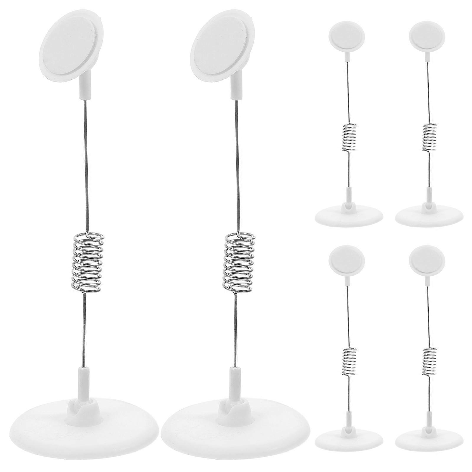 Sticky Label Holder Sign Holder for Display 6Pcs Adhesive Shelf Sign