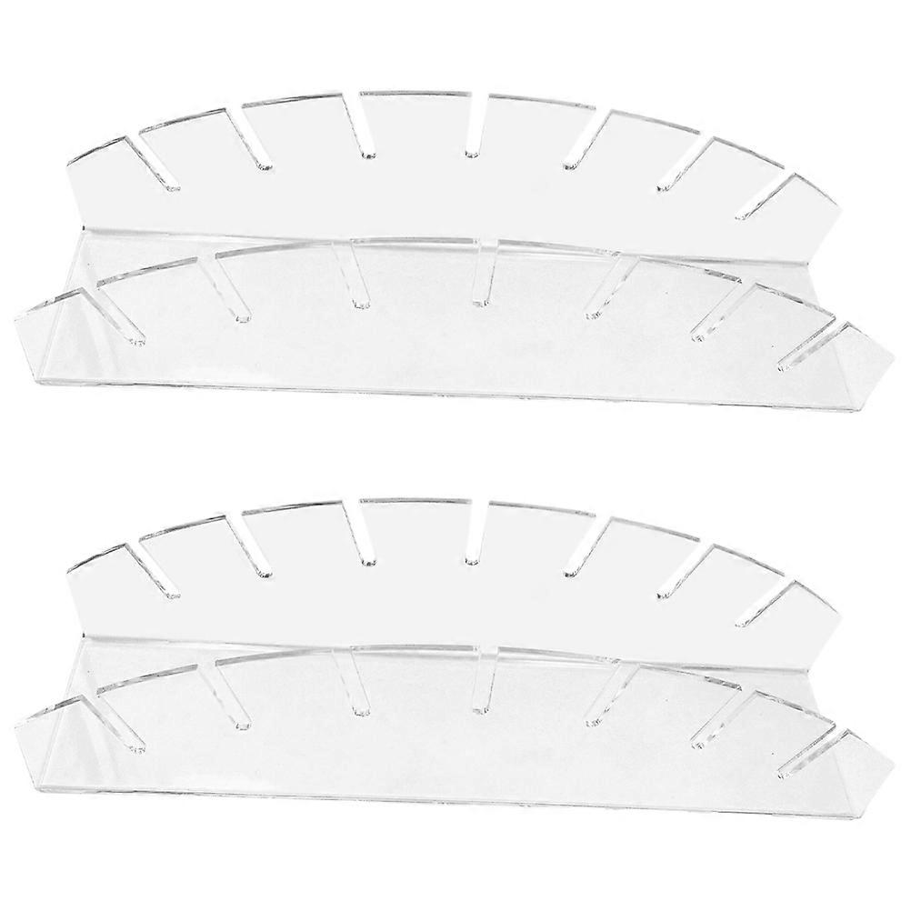 Acrylic Duckbill Hat Stand for Display 2Pcs Transparent Desktop Organizer