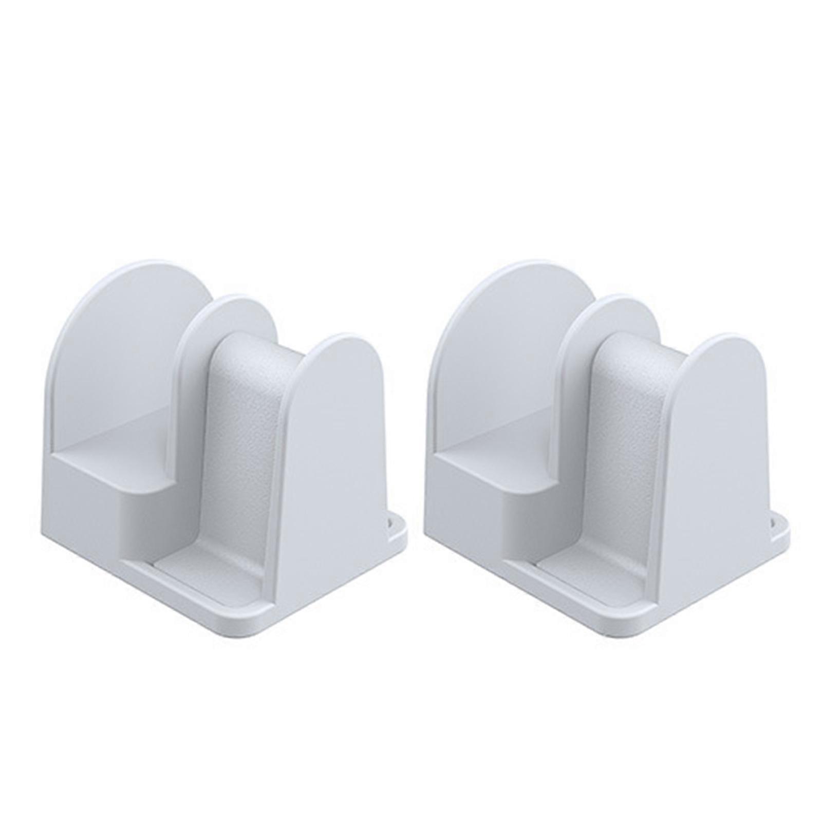 Multifunctional ABS Eyeglass Eyewear Stand Bracket Support For Desk Organization Secure Display In Compacted Space 2pcs  White