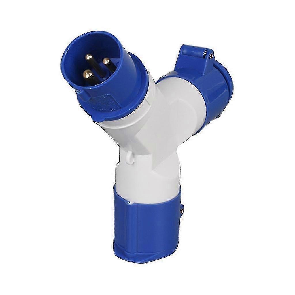 16A camping adapter for electrical hook up single to 2/3 way
