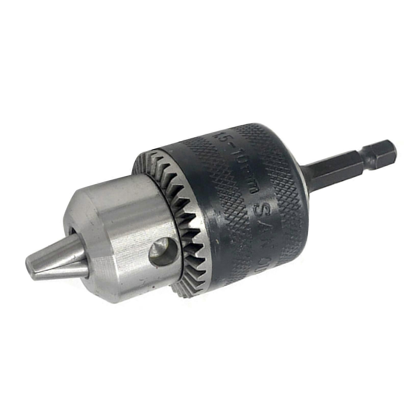 Quick Changing High Durability Drill Chucks Adapter Converter Hexagonal Shank for Screwdriver and Drills 10mm Capacity Multicolor