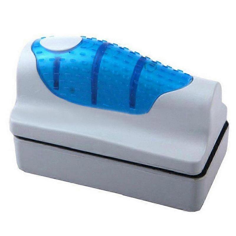 Magnetic Aquarium Algae Cleaner Floating Scraper Strong Curved Design For Varying Glass Thickness Non Slip Grip