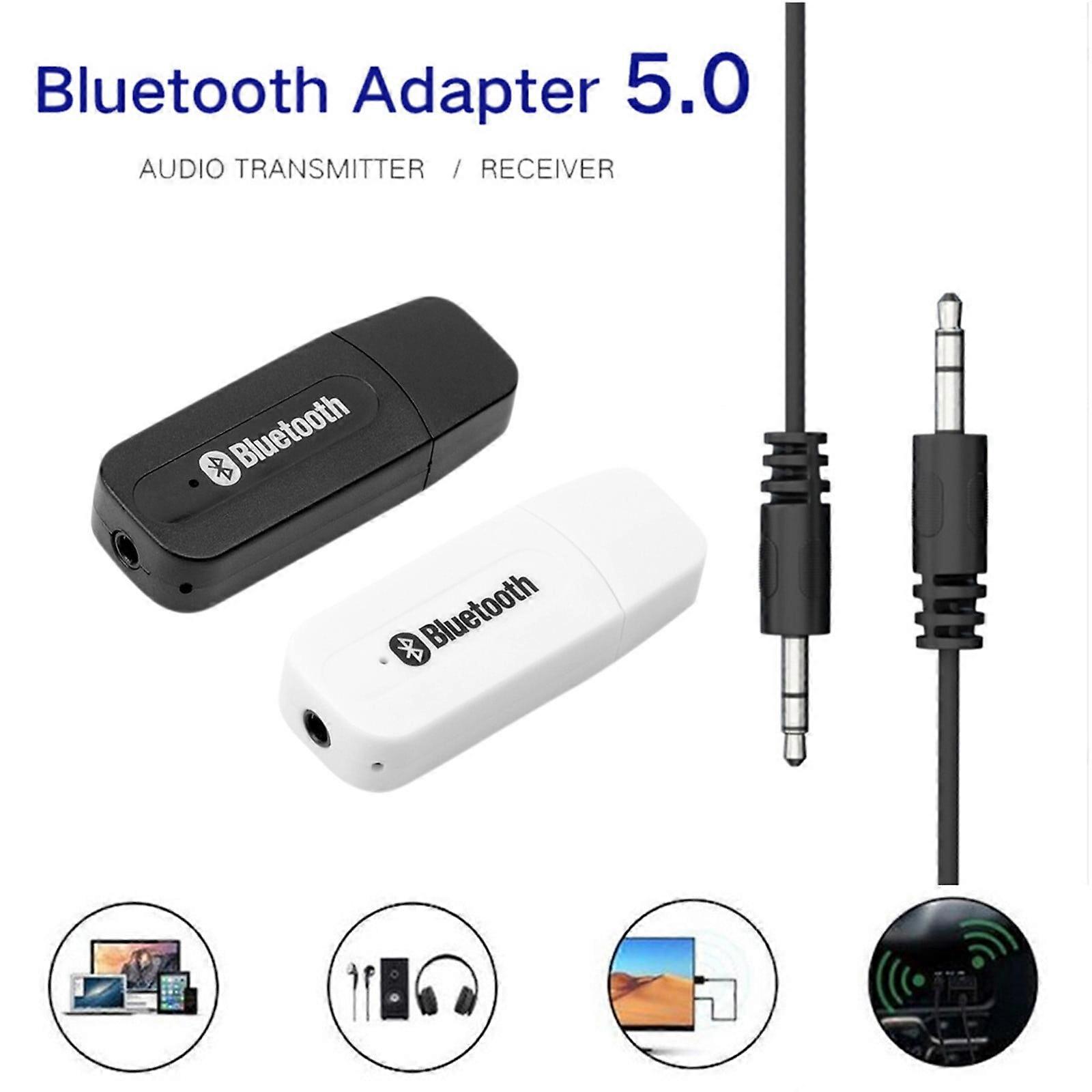 3.5mm USB Bluetooth Receiver 5.0 Audio Transmitter Adapter For TV/PC Headphone Speaker