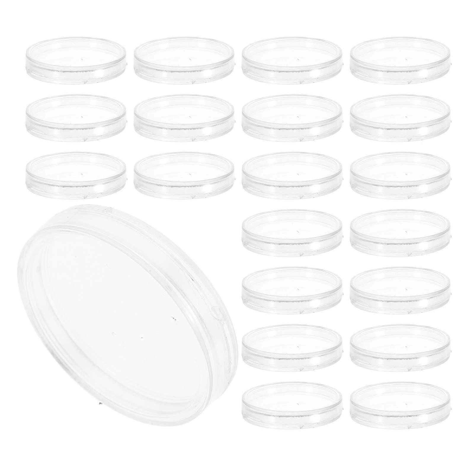 Coin Storage Box Protection Box for Storage Use 50Pcs Clear Crystal Boxes