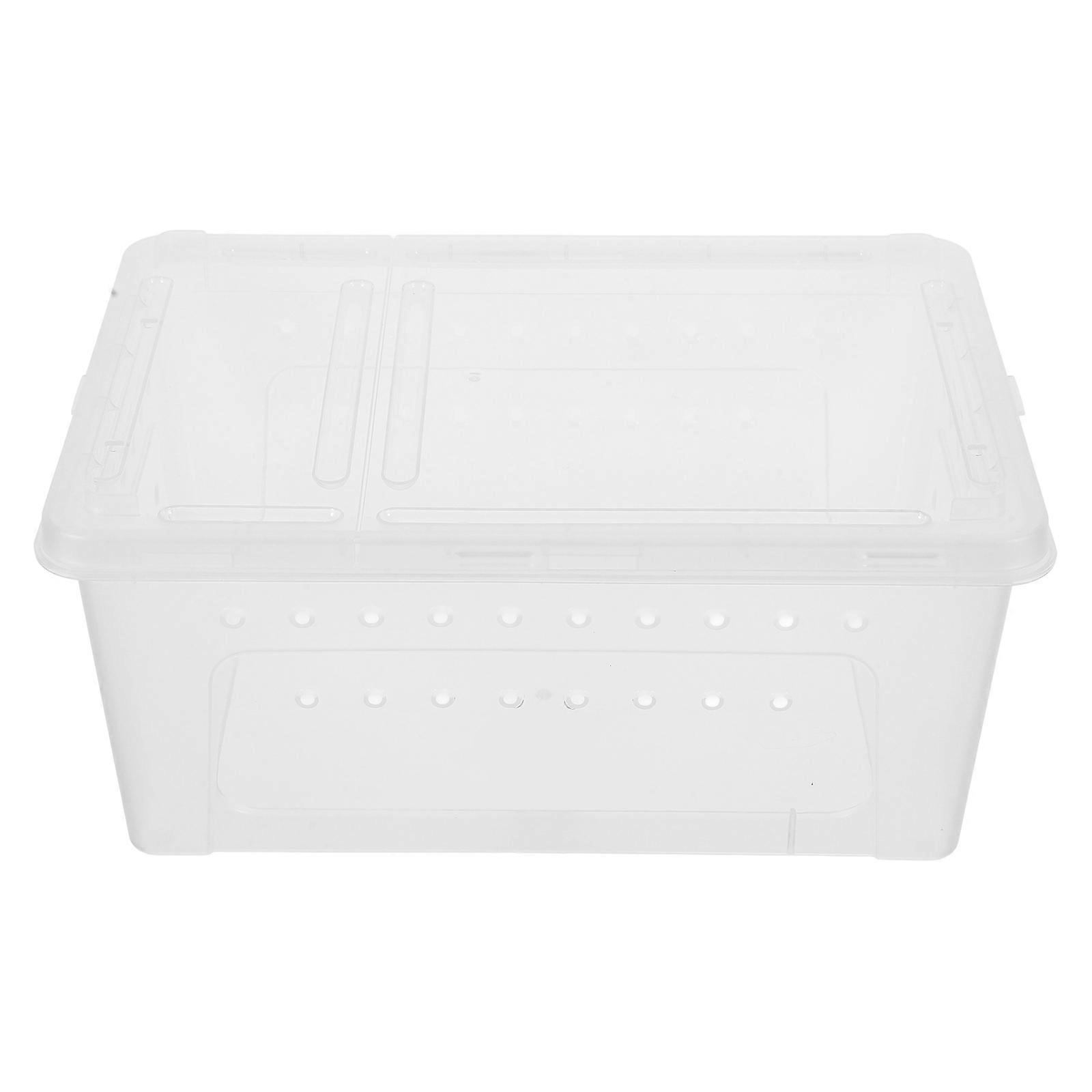 Reptile Breeding Box for Spider Feeding with Portable Transparent Design