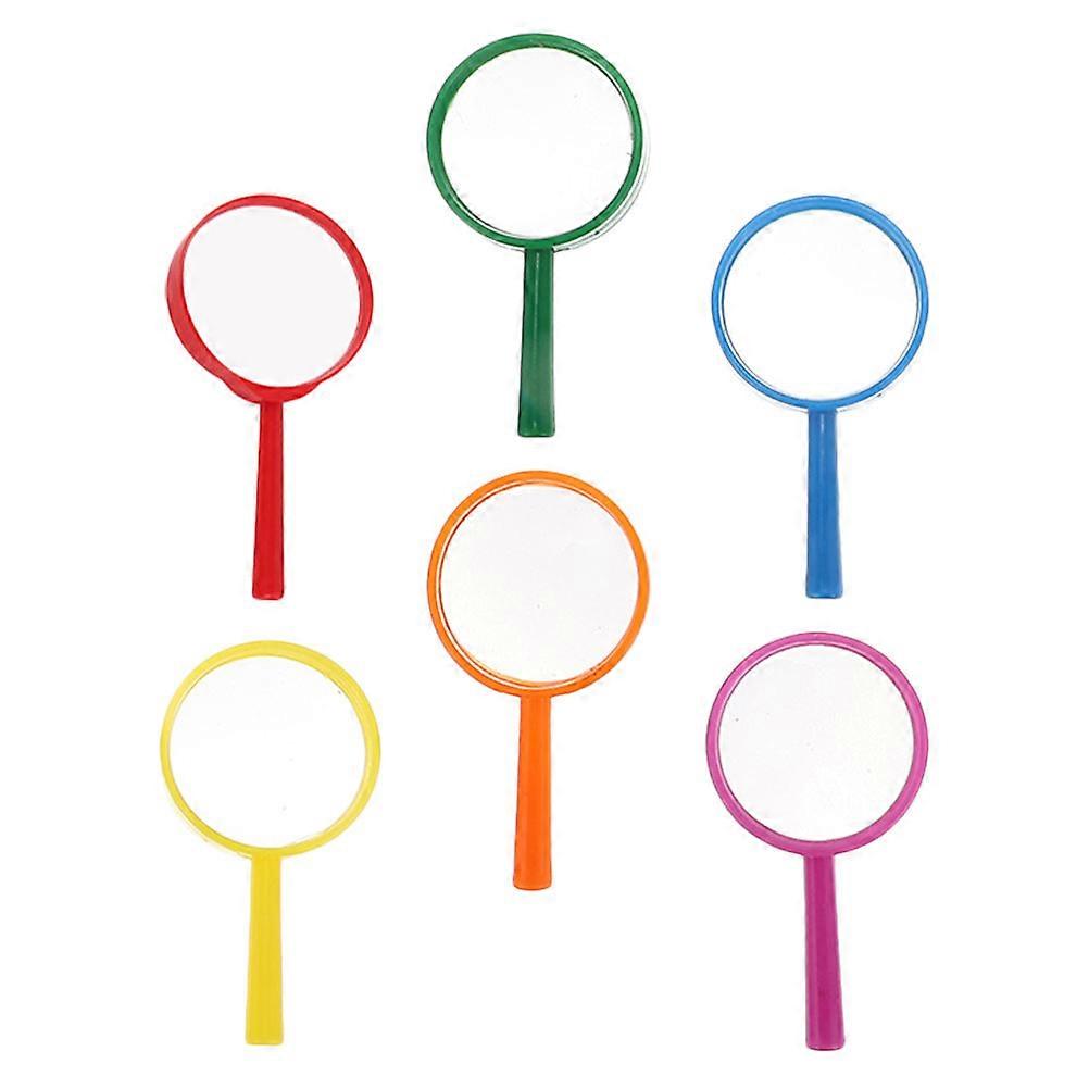Handheld Magnifying Glass for Reading 6Pcs Portable Magnifiers with Ergonomic Handle
