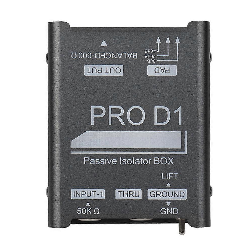  PRO D1 Audio Isolator, Audio Current Eliminator, XLR 6.5 Isolator, Mixer Microphone Common Ground Filter