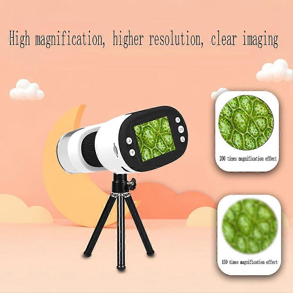 Handheld Microscopes 1000X Kid Rechargeable Digital Pocket Slides Kit