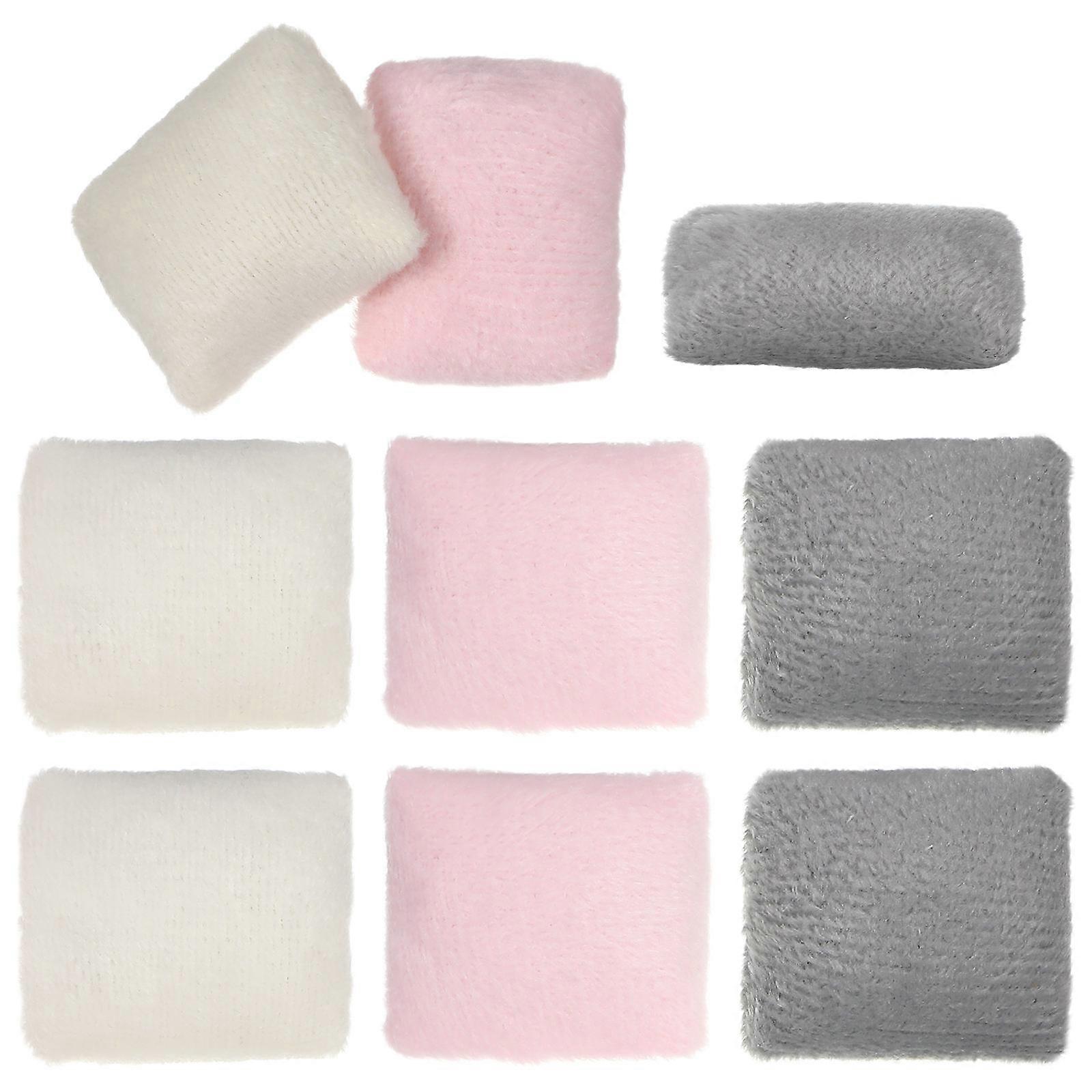Miniature Dollhouse Pillow Plush Throw Pillow Model for Decor 9Pcs