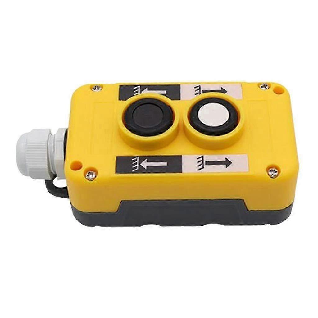 Crane Button Switch Lifting Platform Push Button 2-Button Crane Chain Hoist Push Control Button Emergency Stop For Crane