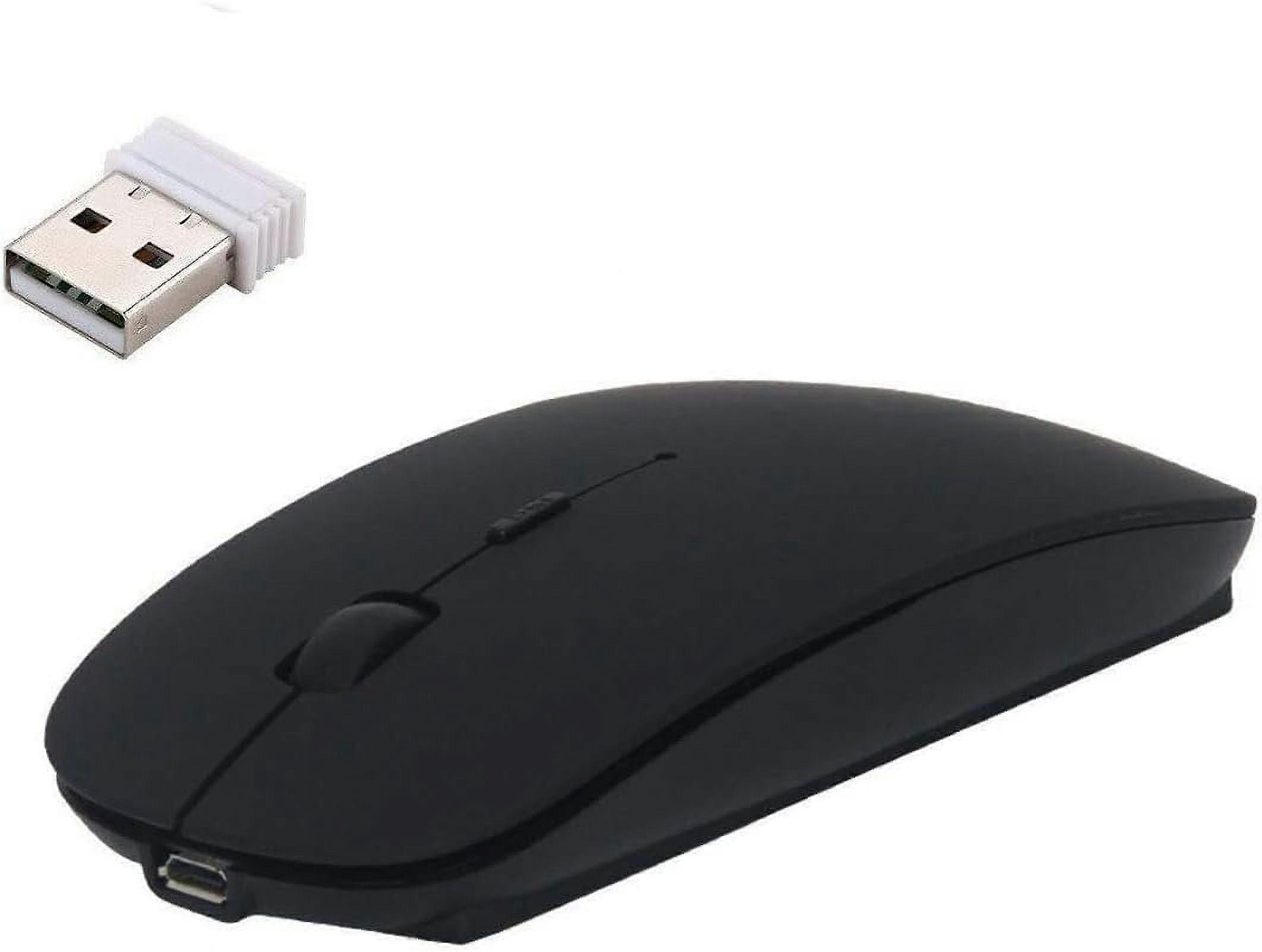 LINLIN Wireless Mouse, 2.4G Portable Mouse with Rechargeable Wireless USB Mouse for Notebook, PC, Laptop, Computer, Macbook