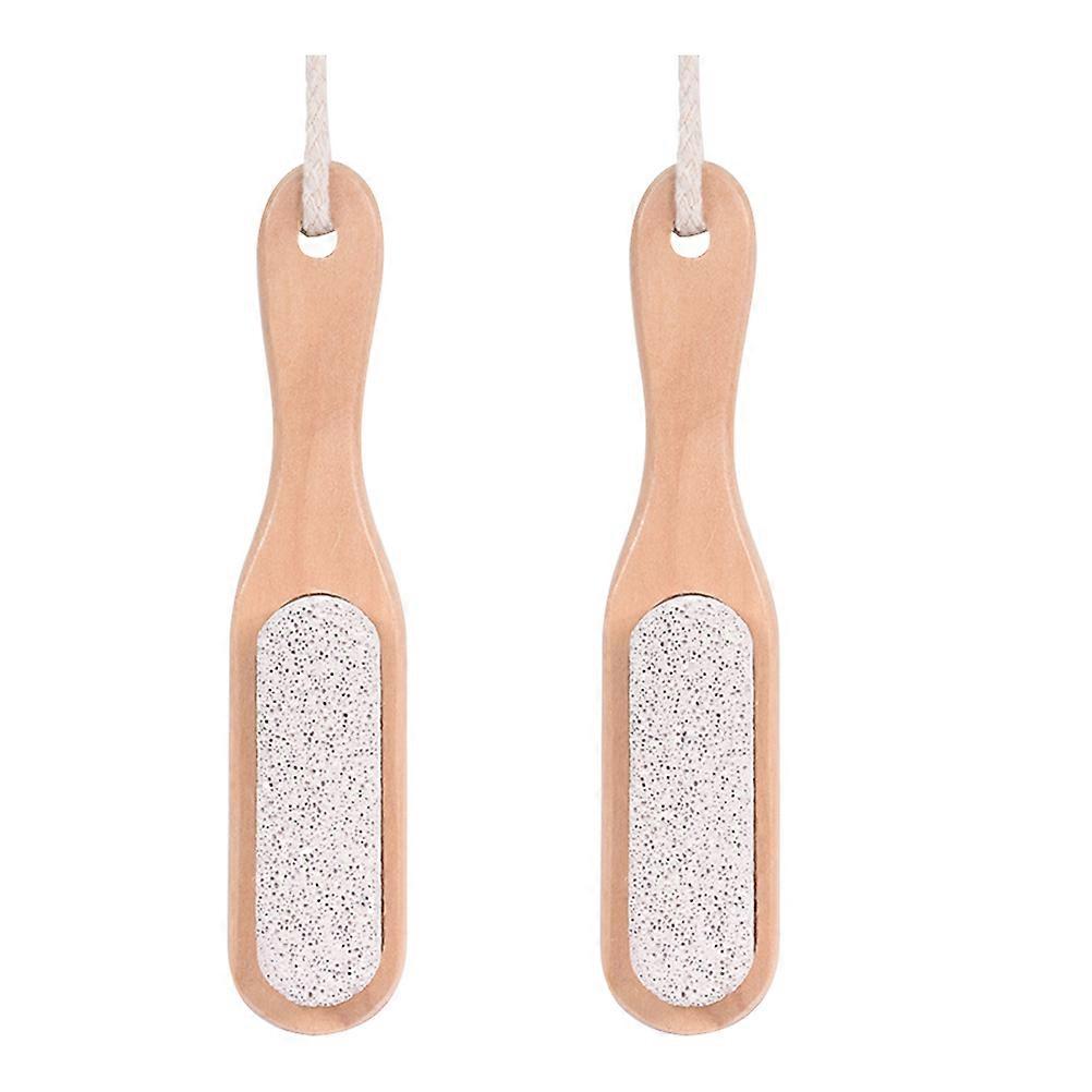 2Pcs Nail Pumice Stone SPA Cleaning Scrubber White Single Side