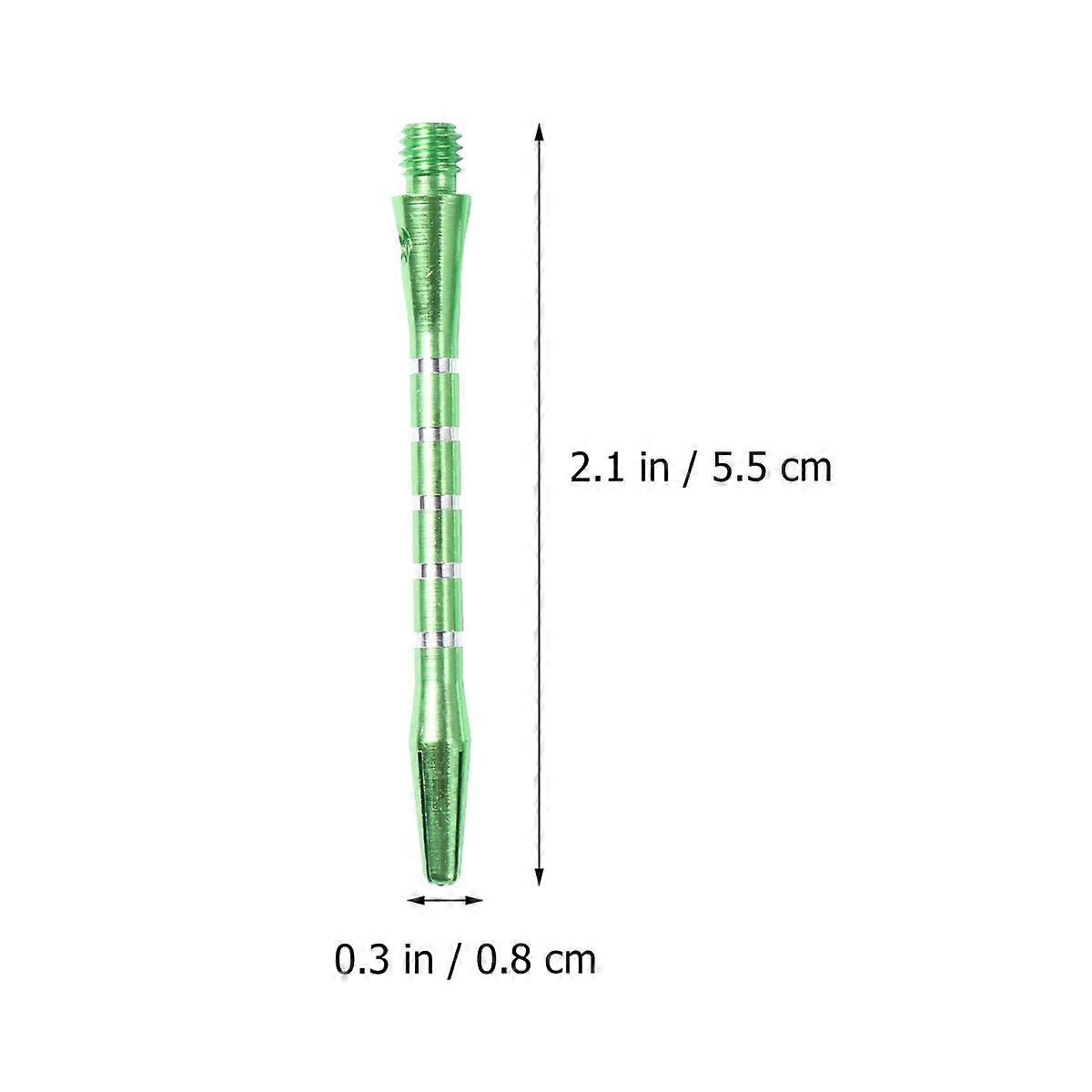 Dart Shafts with Aluminum Alloy Material for Playing Use 20PCS Green Standard Size
