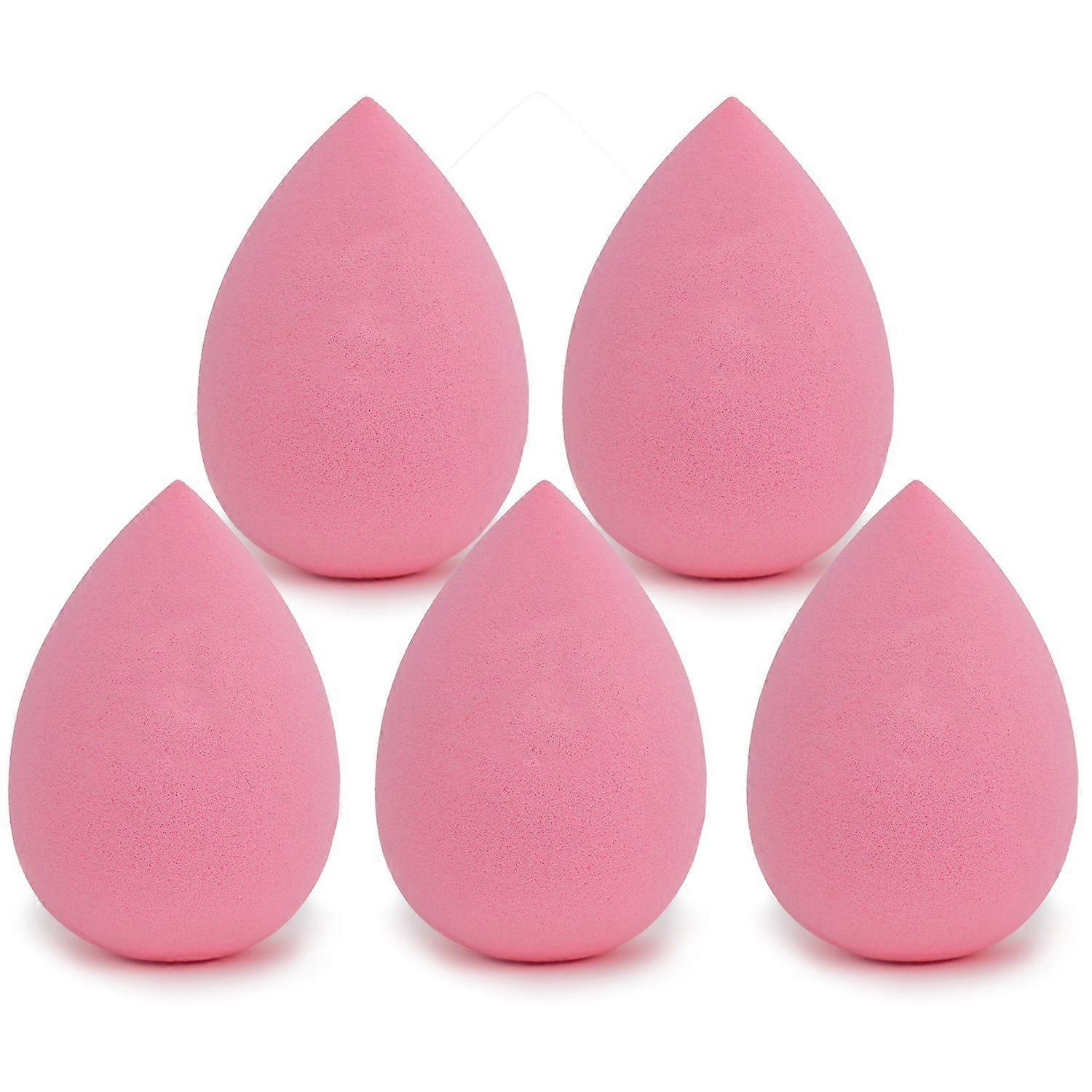 Lot de 5 éponge de maquillage Oeuf Éponge de maquillage Soft Beauty Blender pour fond de teint et correcteur Éponge de maquillage cosmétique pour crème Fond de teint liquide Poudre