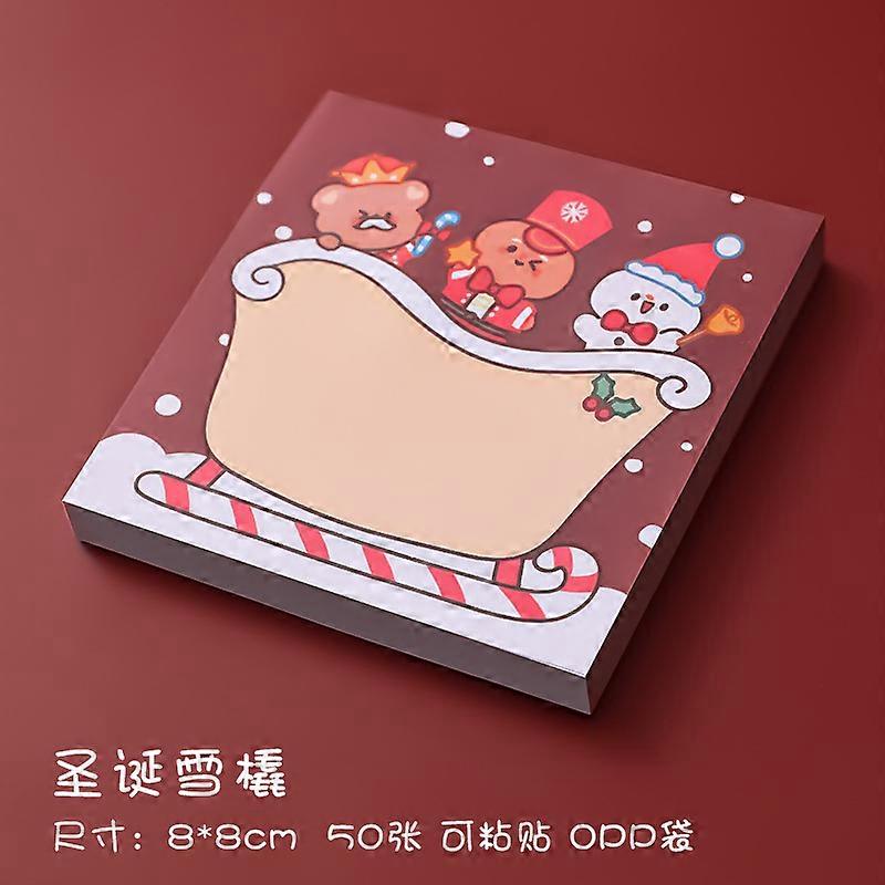 Office School Supplies Notepad Cartoon Christmas Sticky Notes Student Message Notepad Study Office Sticky Notes Christmas