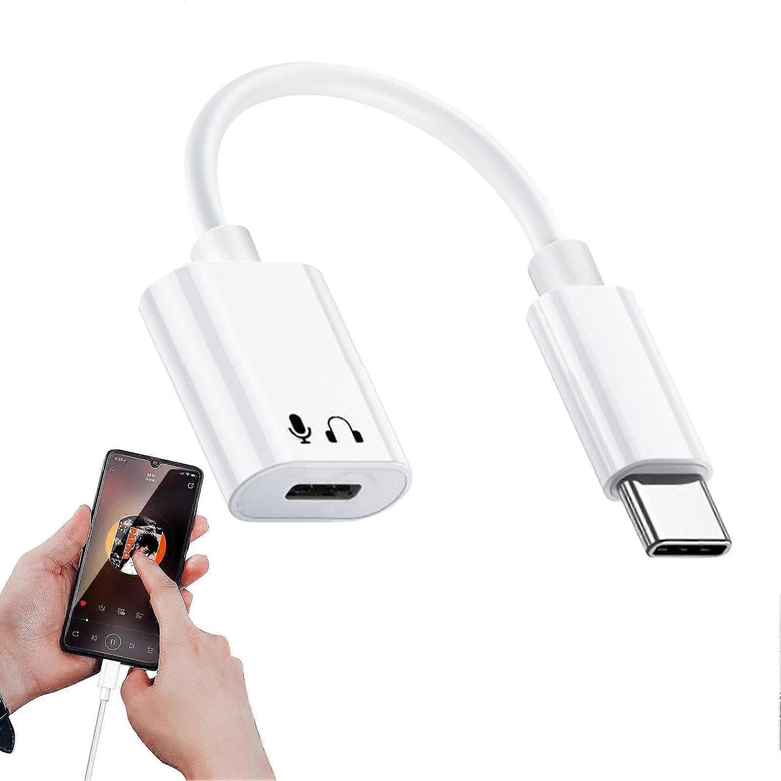 USB C to Lightning Audio Adapter for iPhone with Lossless Sound Quality and Full Audio Control