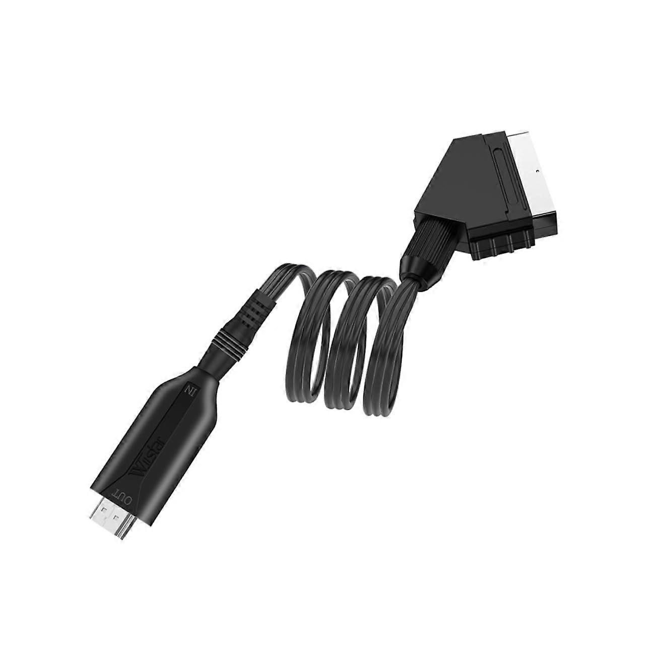 SCART to Converter Audio Video Adapter for TV VHS DVD, USB Powered Direct Connection, Low Power Consumption