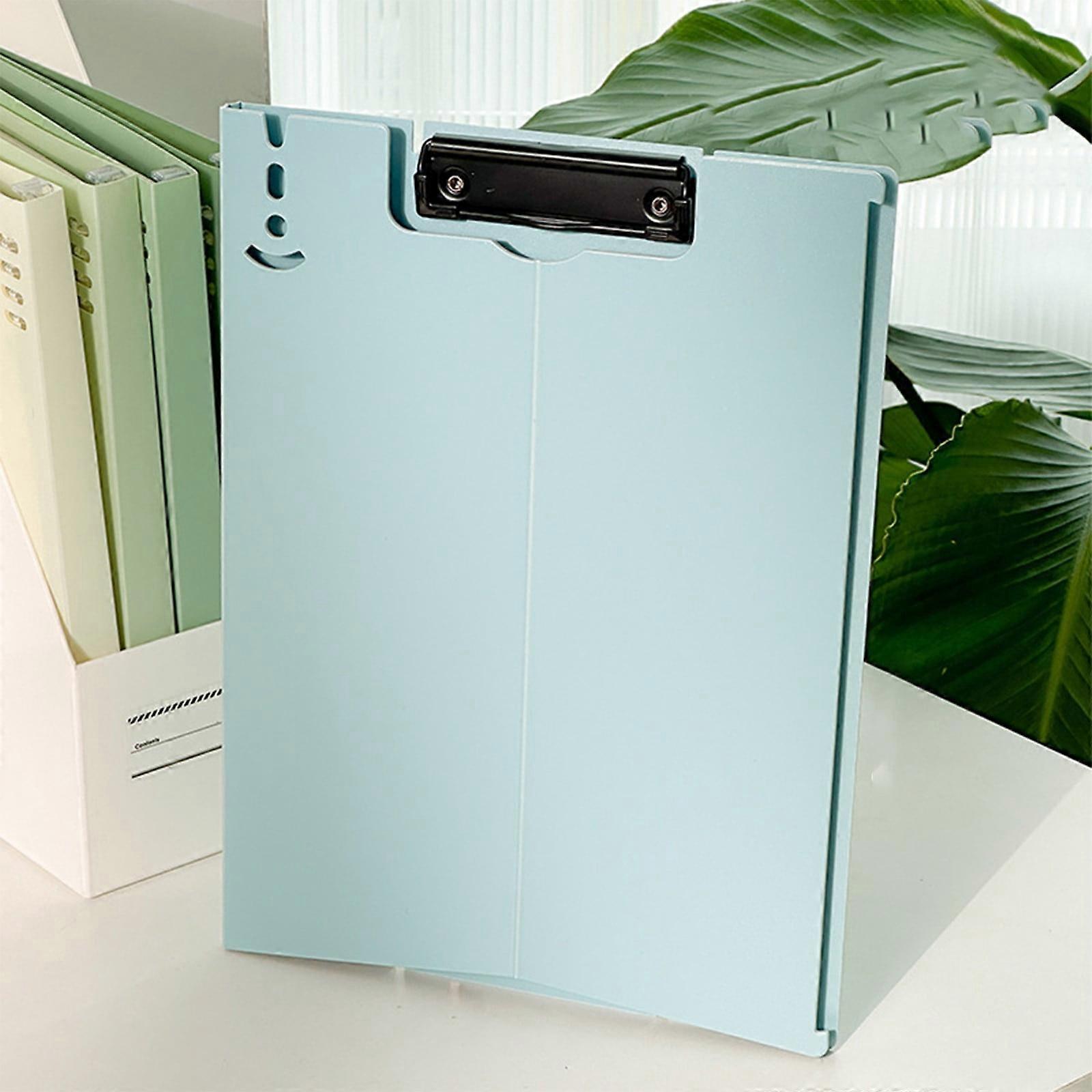 Summercome Clipboard Desktop Holder, Foldable Standing for A4 Documents, 9 x 12.6 in, Light Blue