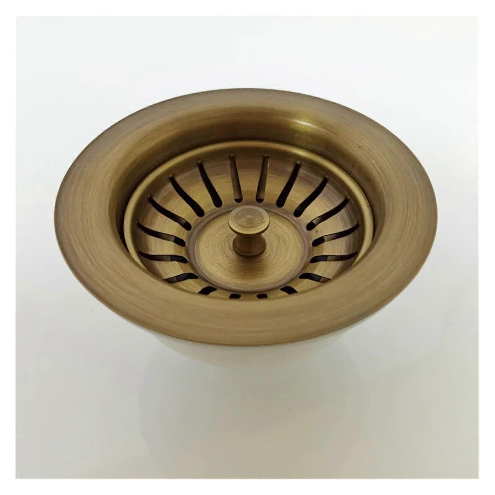 Antique Brass Kitchen Sink Drain with LeakProof RustResistant Finish for Quartz Stone Sinks