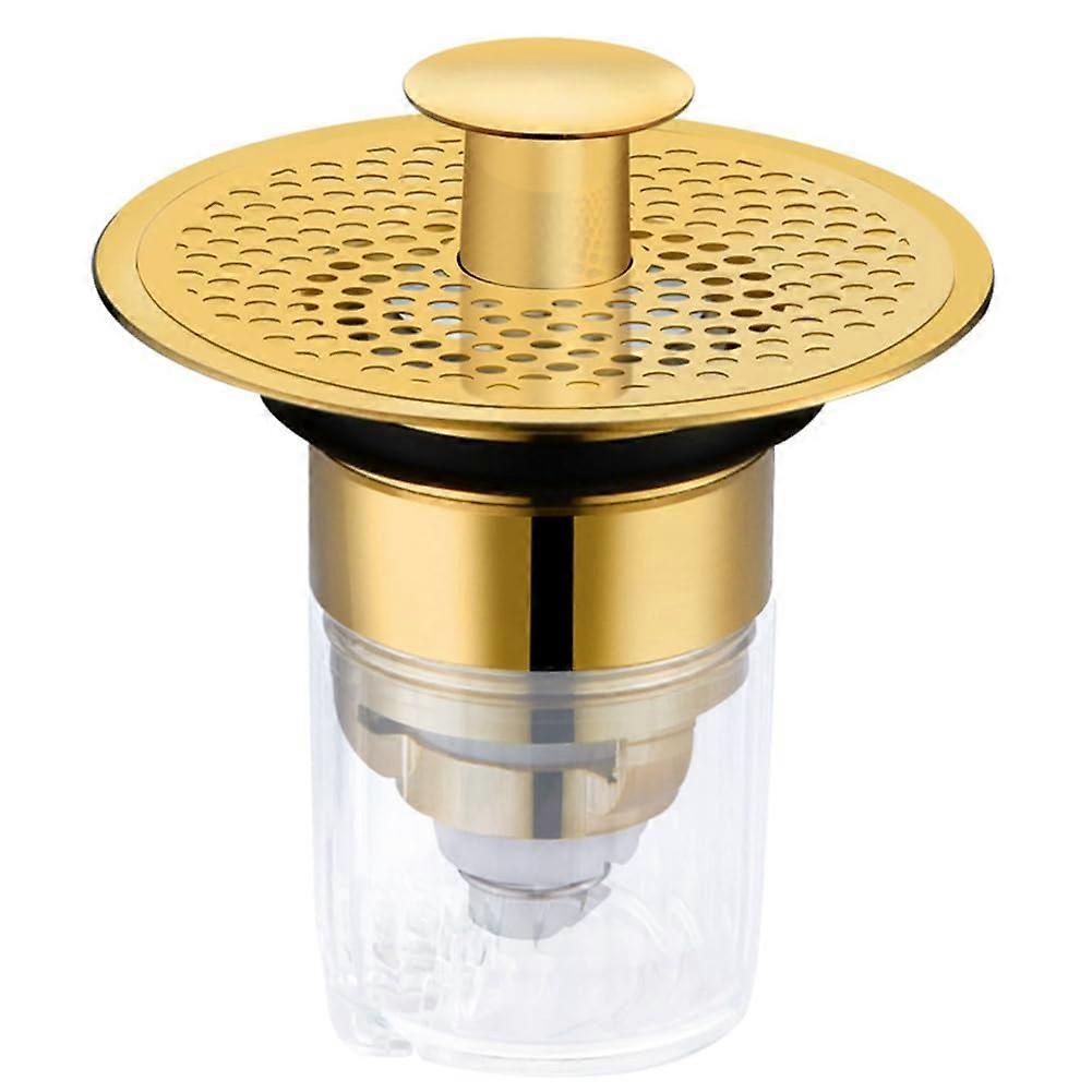 Sink Drain Strainer with AntiClogging Filter Basket for Bathroom Basin and Odor Prevention Valve