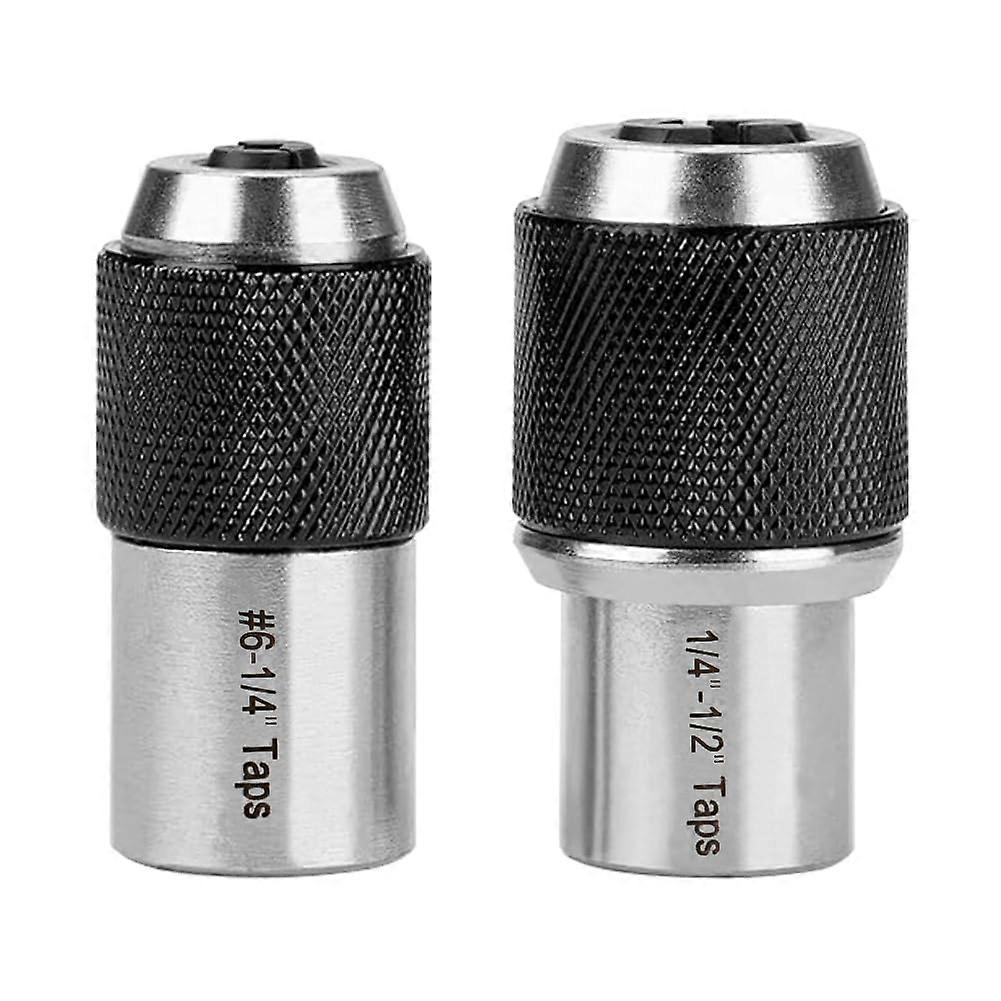 2PCS Adjustable Tap Socket Set for M3M12 Taps, 3/8 Inch Drive CRMO Steel Tap Holder