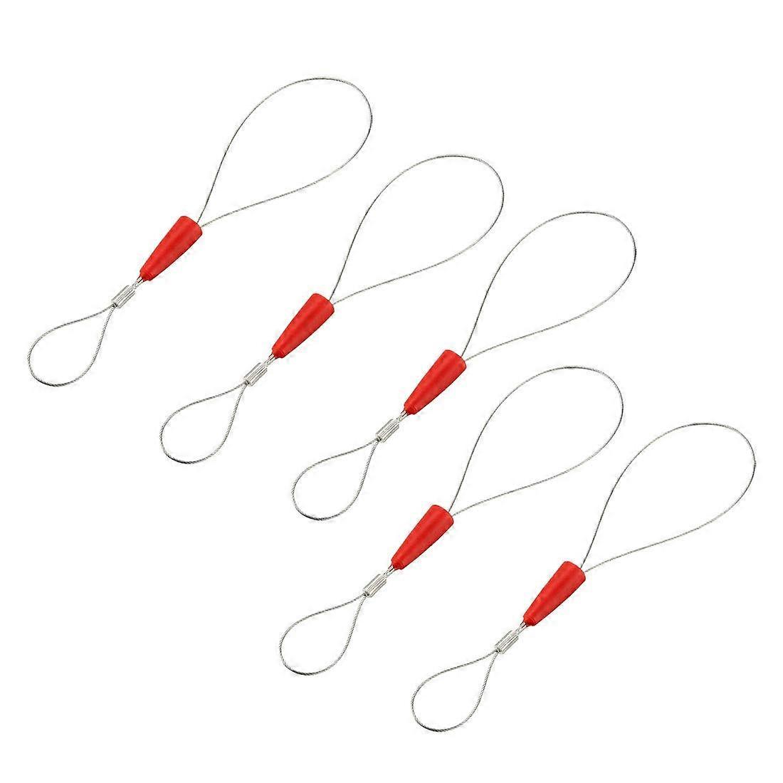 5PCS Steel Fish Tape Wire Pulling Tool with Adjustable Tension Control and Secure Cable Connector