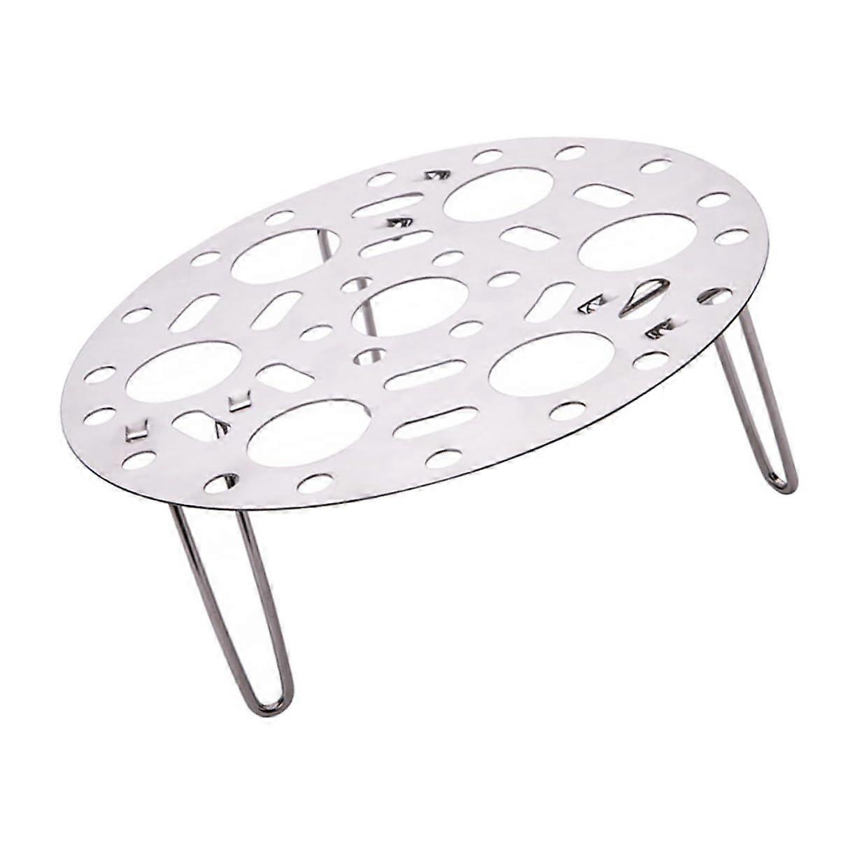 Stainless Steel Egg Steaming Rack Heat Resistant Multipurpose Stand for Fish Buns Veggies Kitchen
