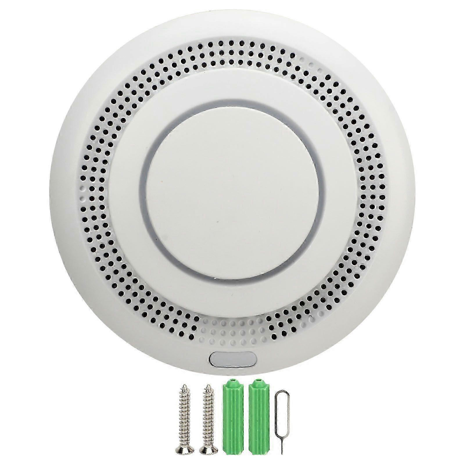 High Quality Smart Zigbee Fire Alarm Sensor With Buzzer (shipped Without