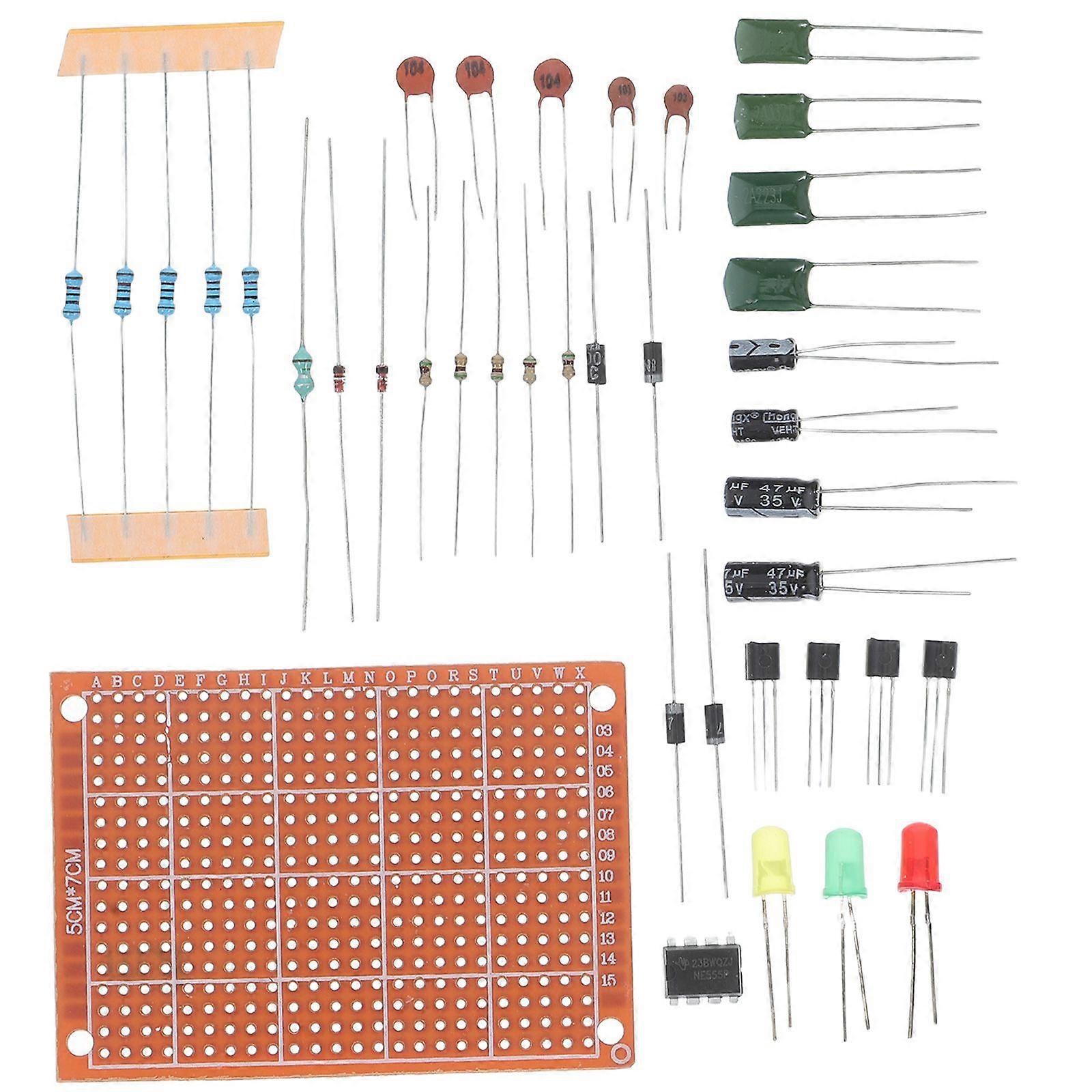 Basic Electronics Kit for Beginners with Breadboard Wiring Harness and Interactive Learning Components for DIY Projects and Electronic Experimentation