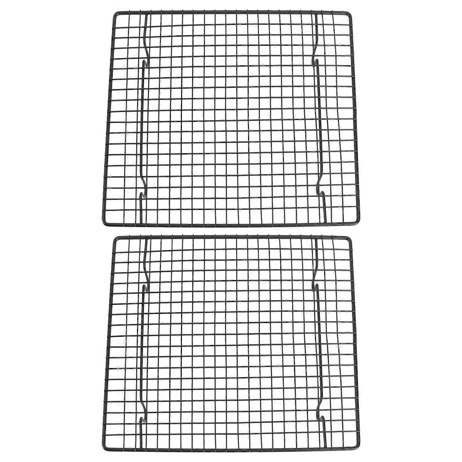 2Pcs Cake Cooling Rack Stainless Steel for Baking Use Silver Baking Rack