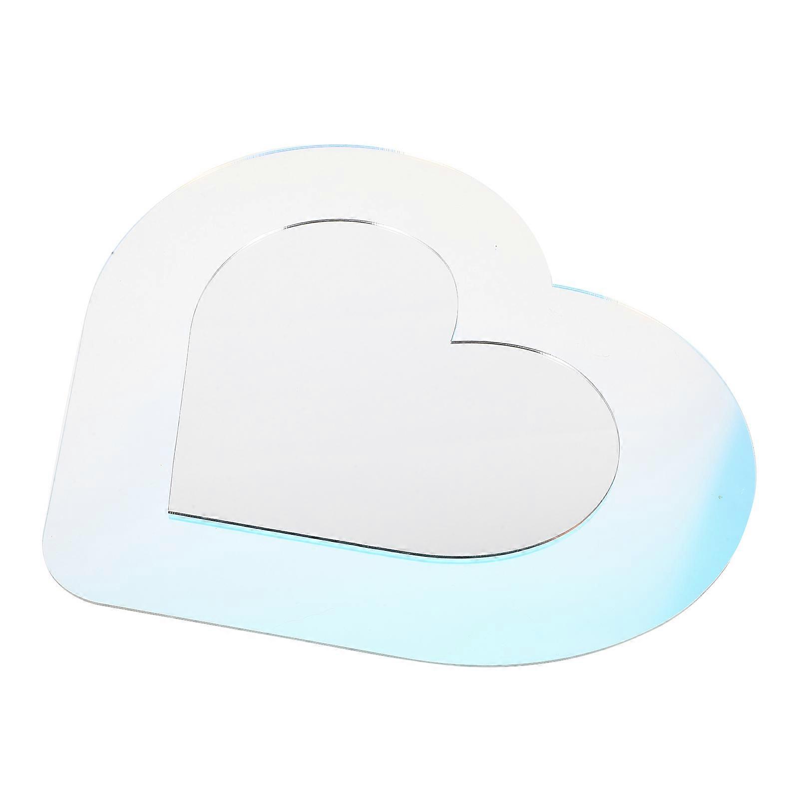 Heart Mirror Acrylic Wall Mirror for Decor with Multi Color Design