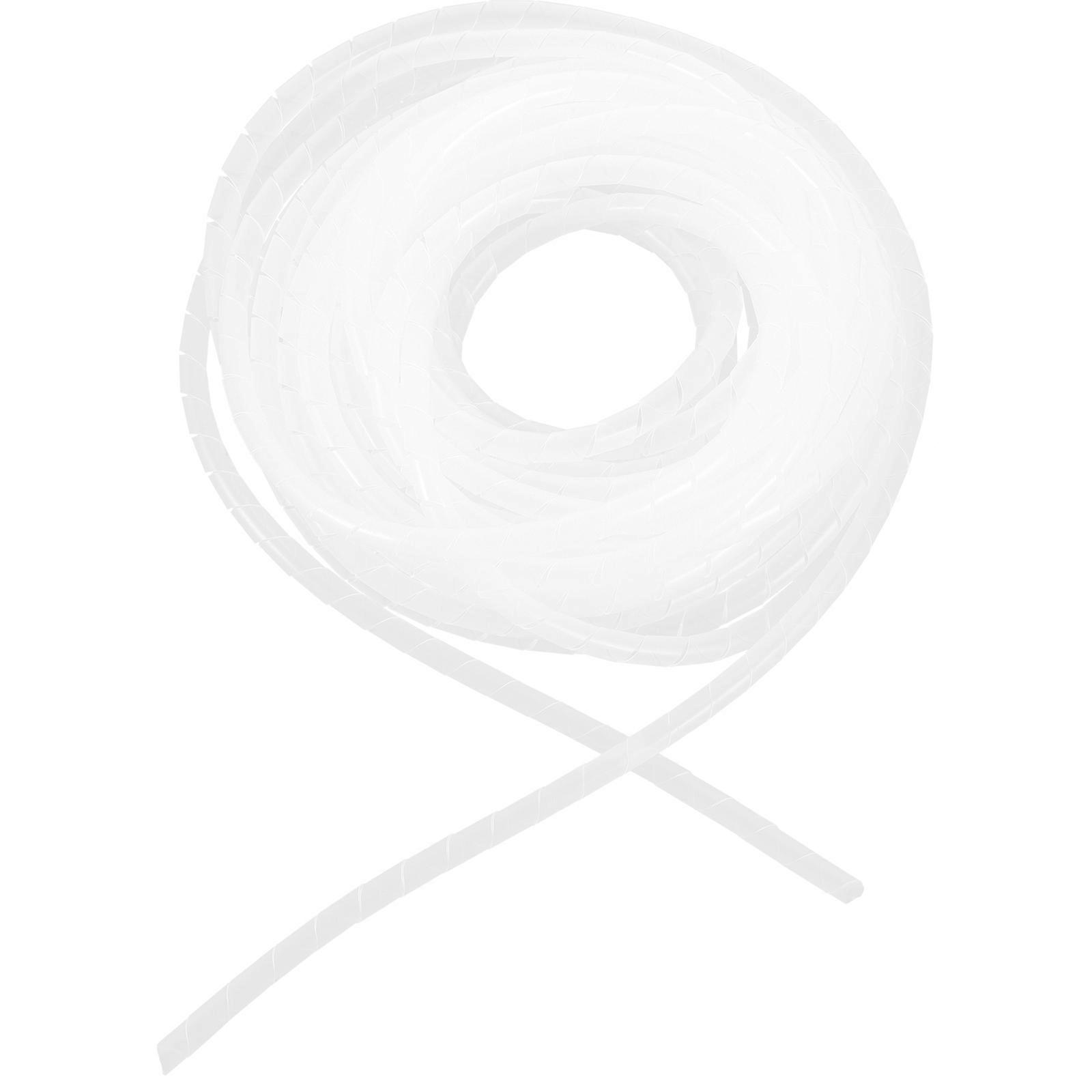 White Cable Wrap Spiral Cable Management Sleeve for Protection