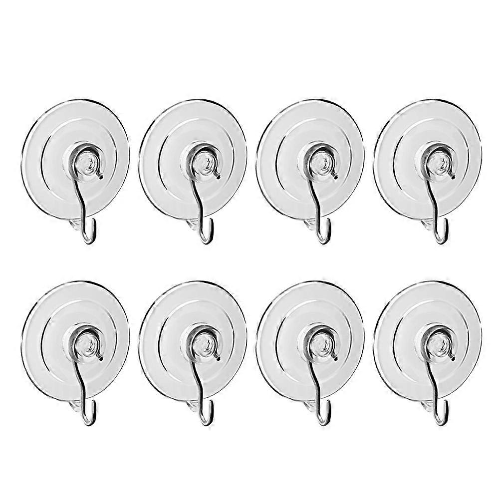 Transparent Punch-Free Hooks Wall Hanger for Holding Items 8Pcs
