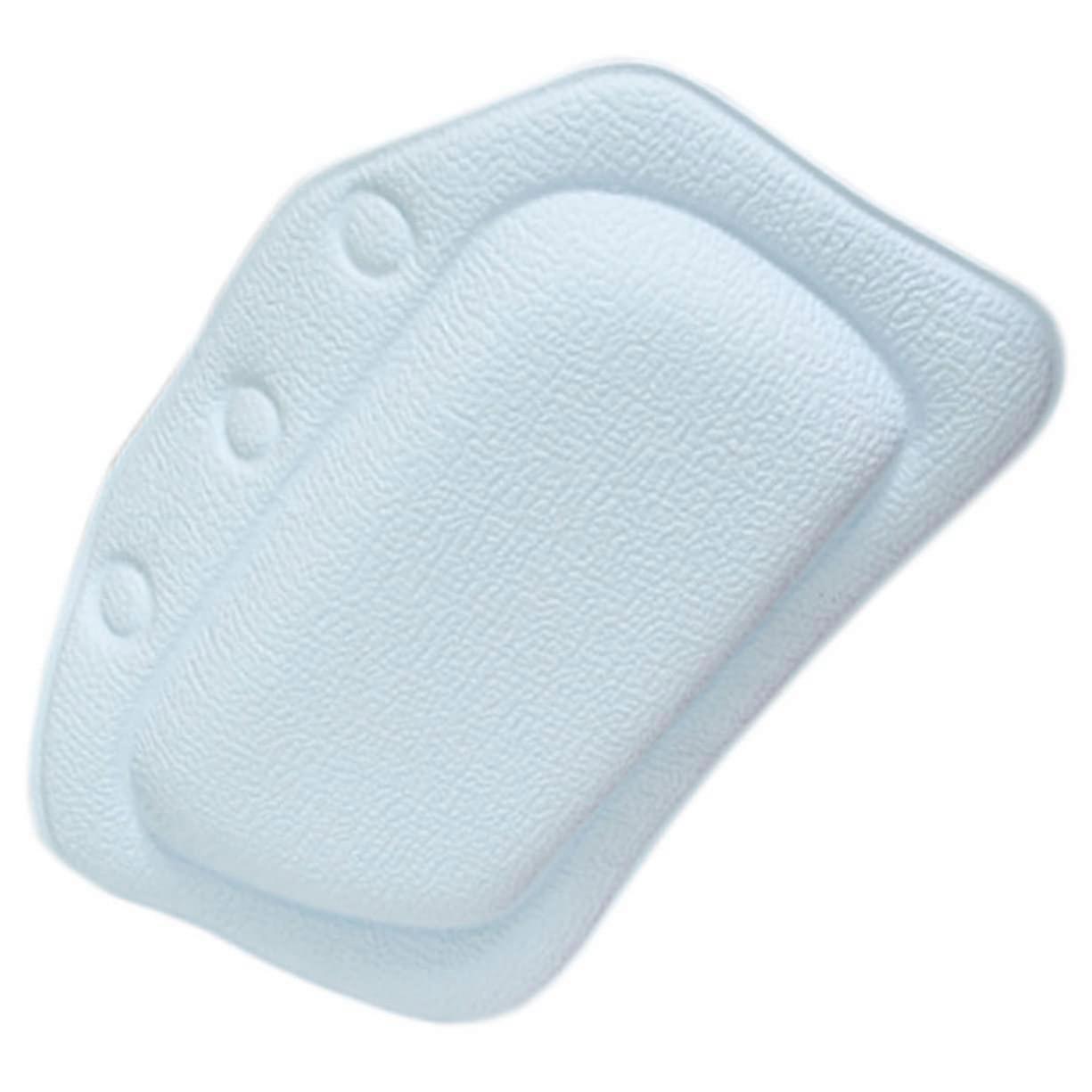 Bath Pillow with Suction Cups for Neck and Head Support, Comfortable Spa Bathtub Cushion