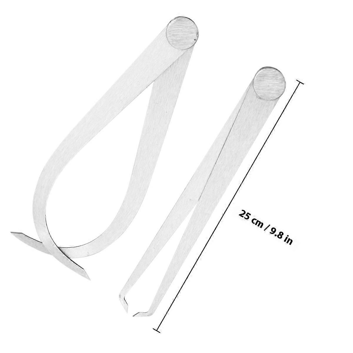 Measuring Caliper Tool for Measuring 2Pcs Silver Distance Creative Caliper Set
