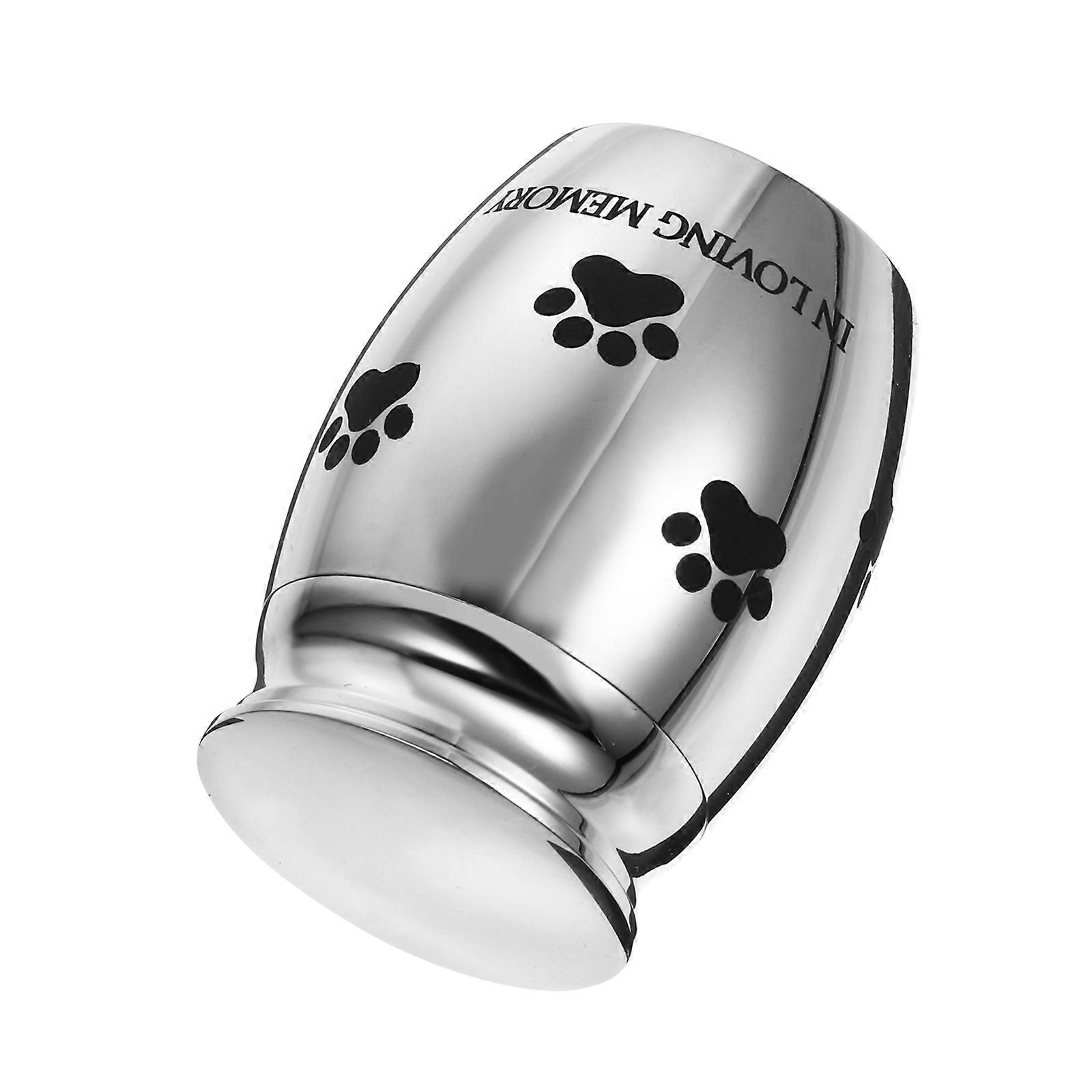Pet Ash Tank Cremation Urns for Pet Ashes for Storage Silver Material