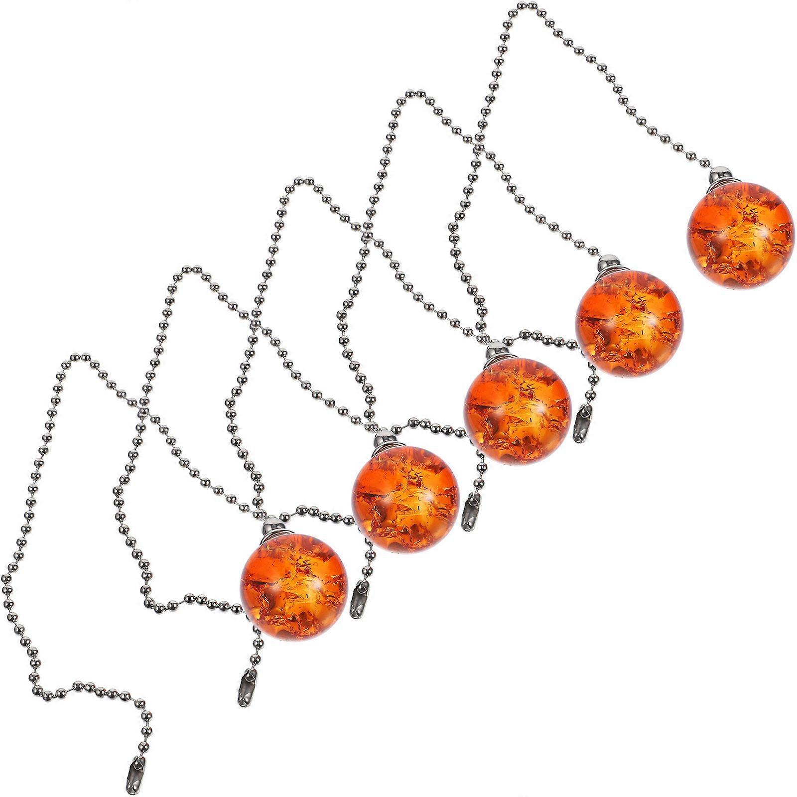 Ceiling Fan Pull Chain Extension for 10Pcs Orange Pull Chain Ball