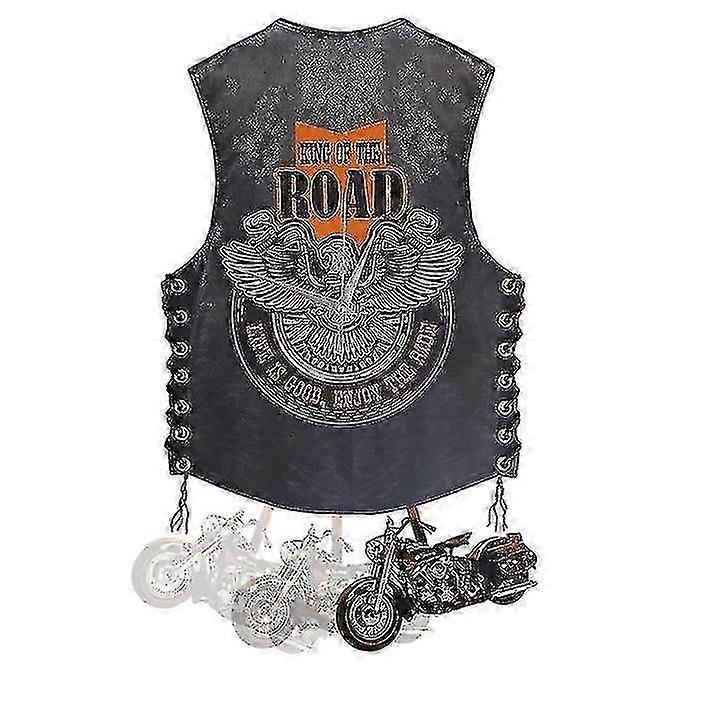 Motorcycle Wooden Wall Clock, Harley Pendulum Swing Clock, Cafe Home Decor