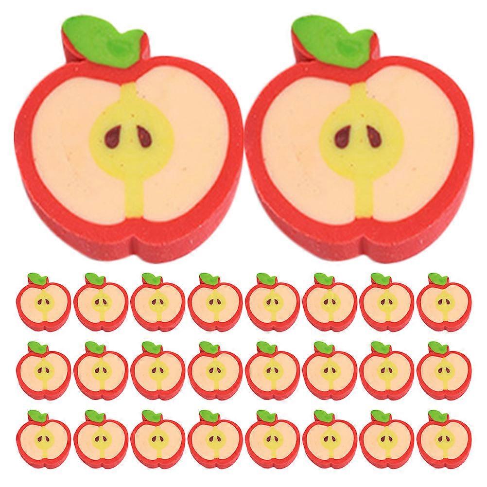 Kids Erasers Apple Shape Fruit Eraser for School Use 100Pcs Kit