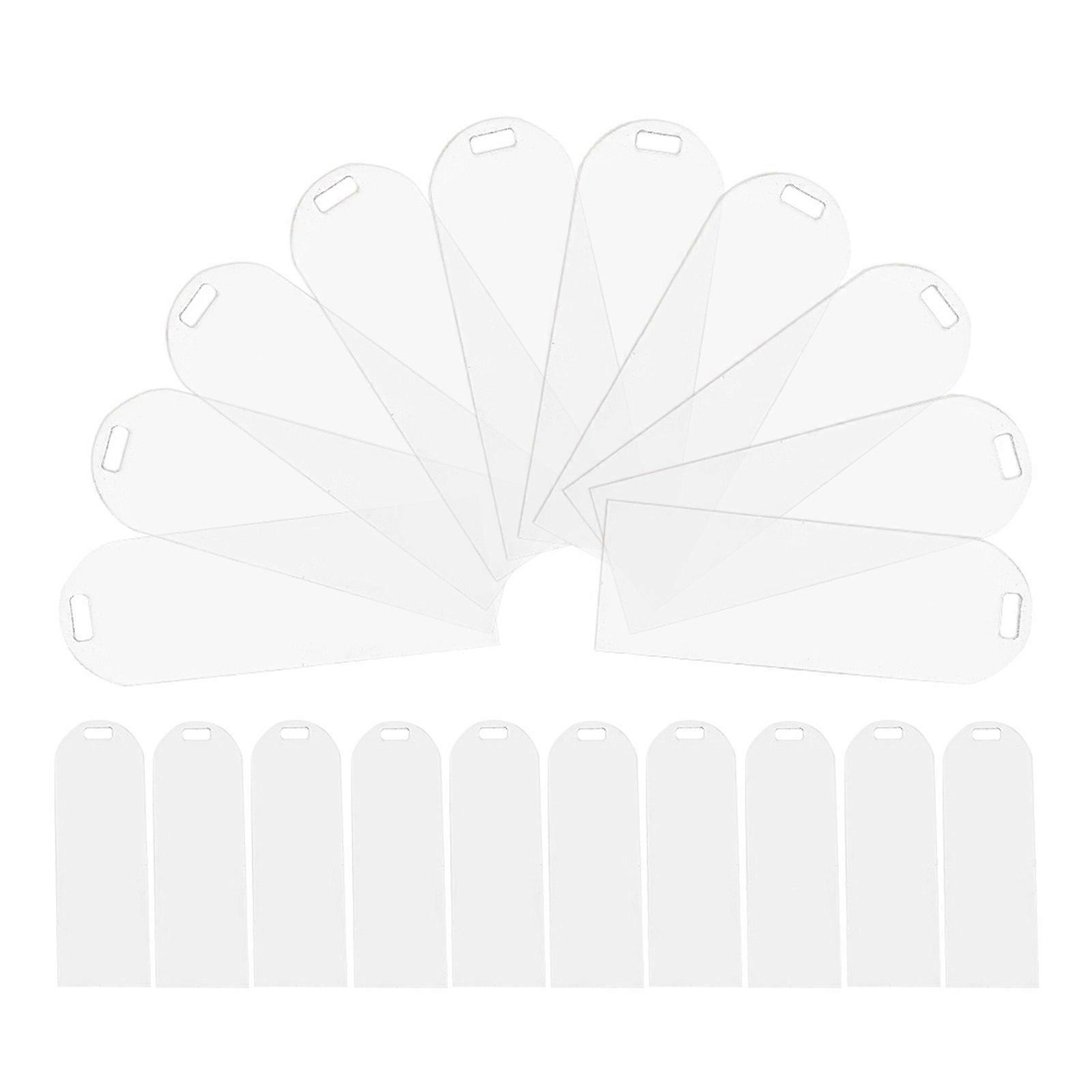 Transparent Acrylic Bookmark for Reading Use 20Pcs DIY Bookmarks