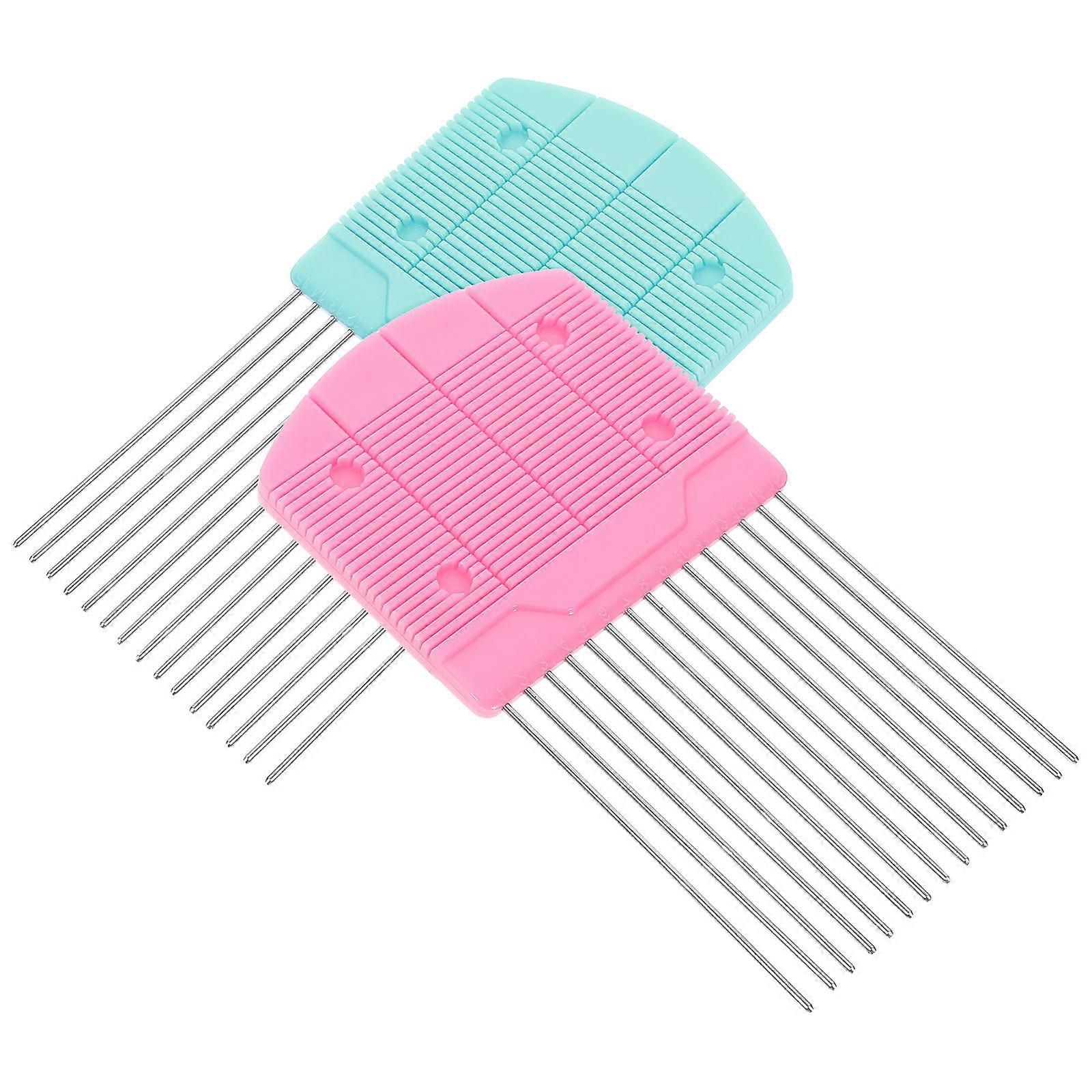 Paper Crafting Tool Handcraft Quilling Comb 2Pcs for Weave DIY Projects
