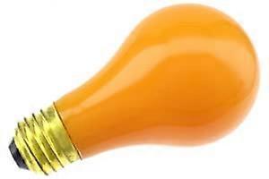 100W Ceramic Orange A19 Light Bulb 130V Bright Glow LongLasting Energy Efficient